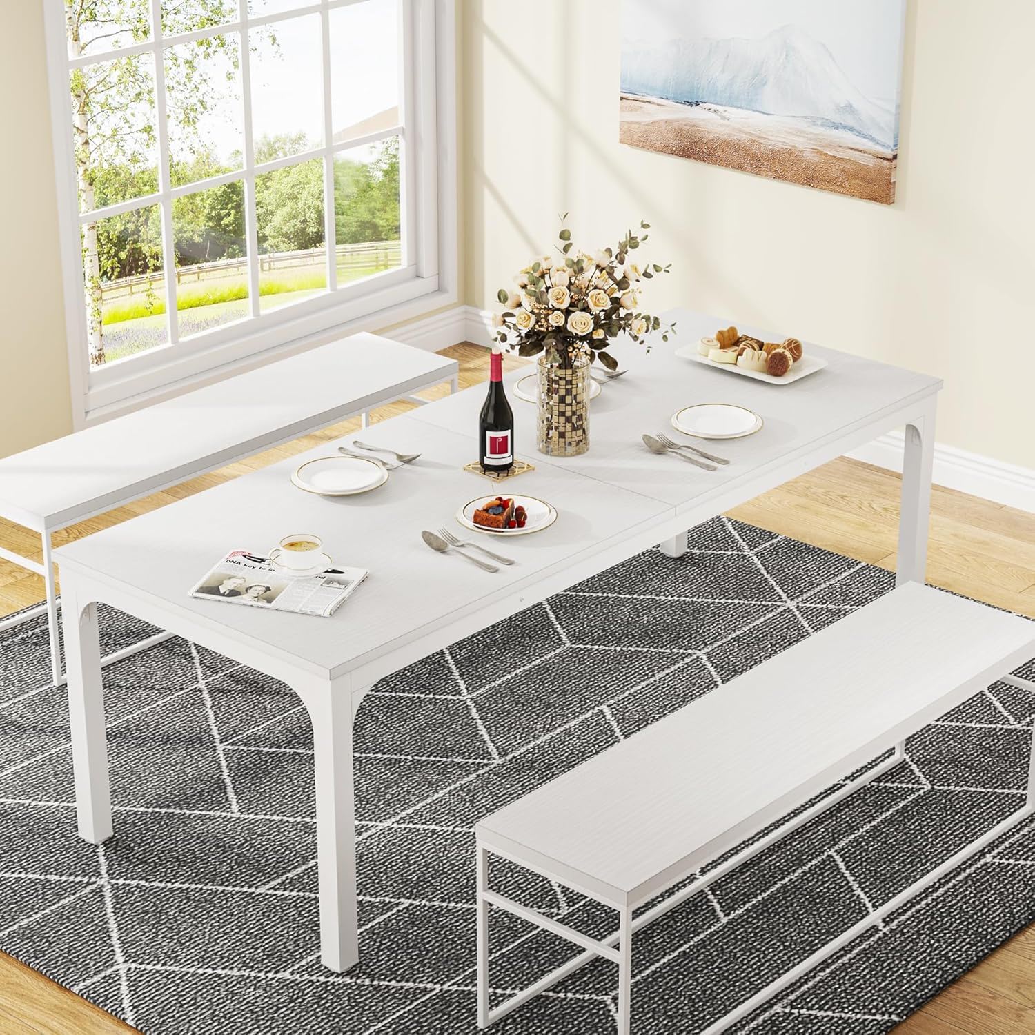 Rectangle Dining Table For 6 - 8 People