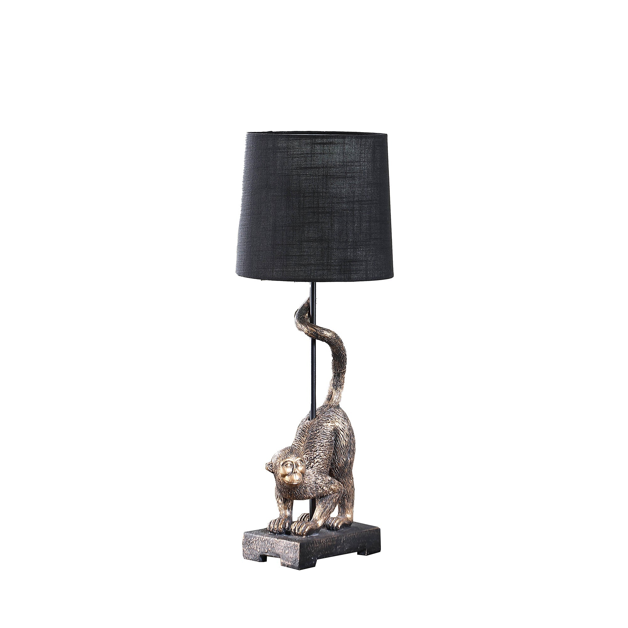 24" Wildlife Old World Antique Bronze Capuchin Monkey Table Lamp