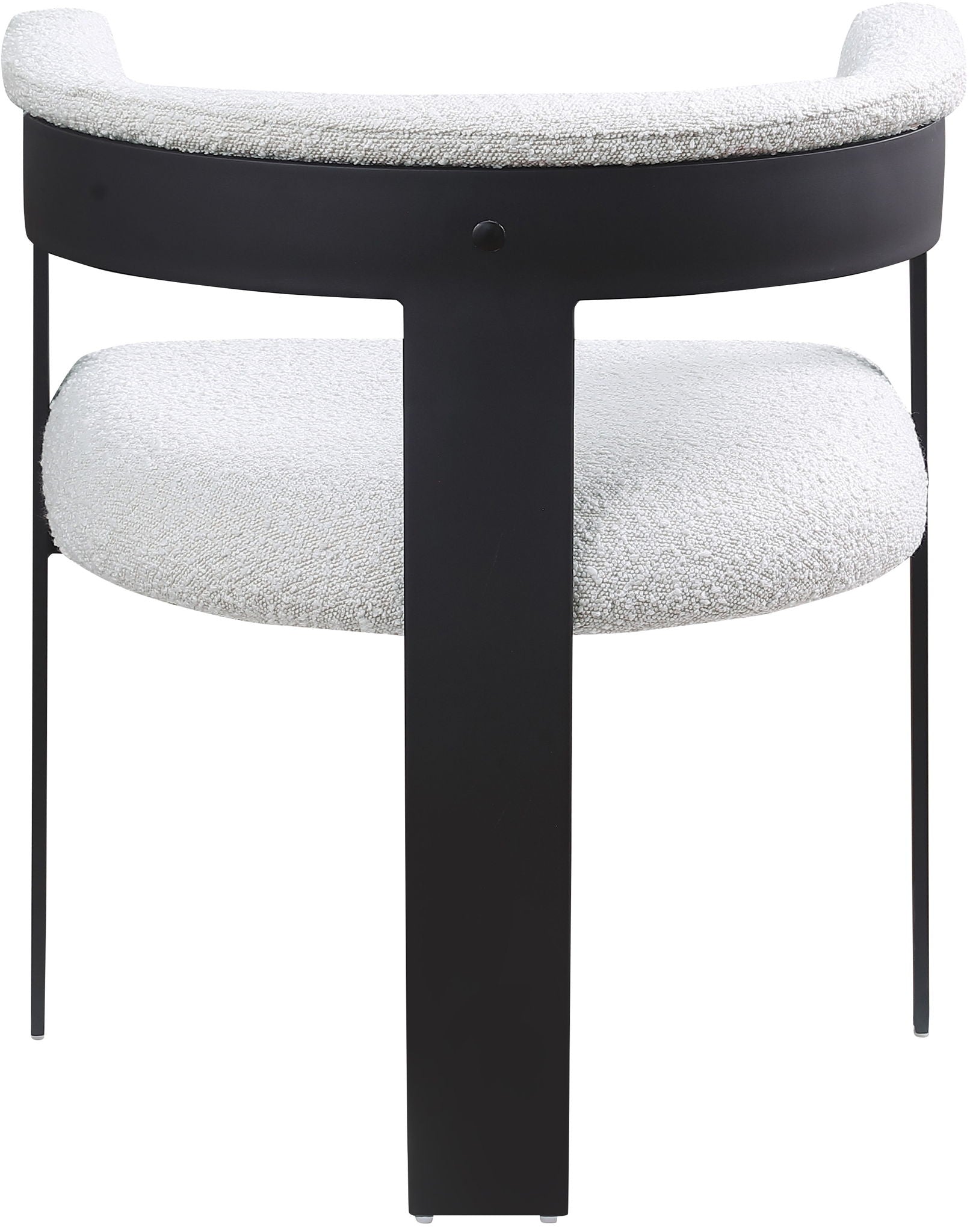 Romeo - Boucle Dining Chair With Black Base (Set of 2)