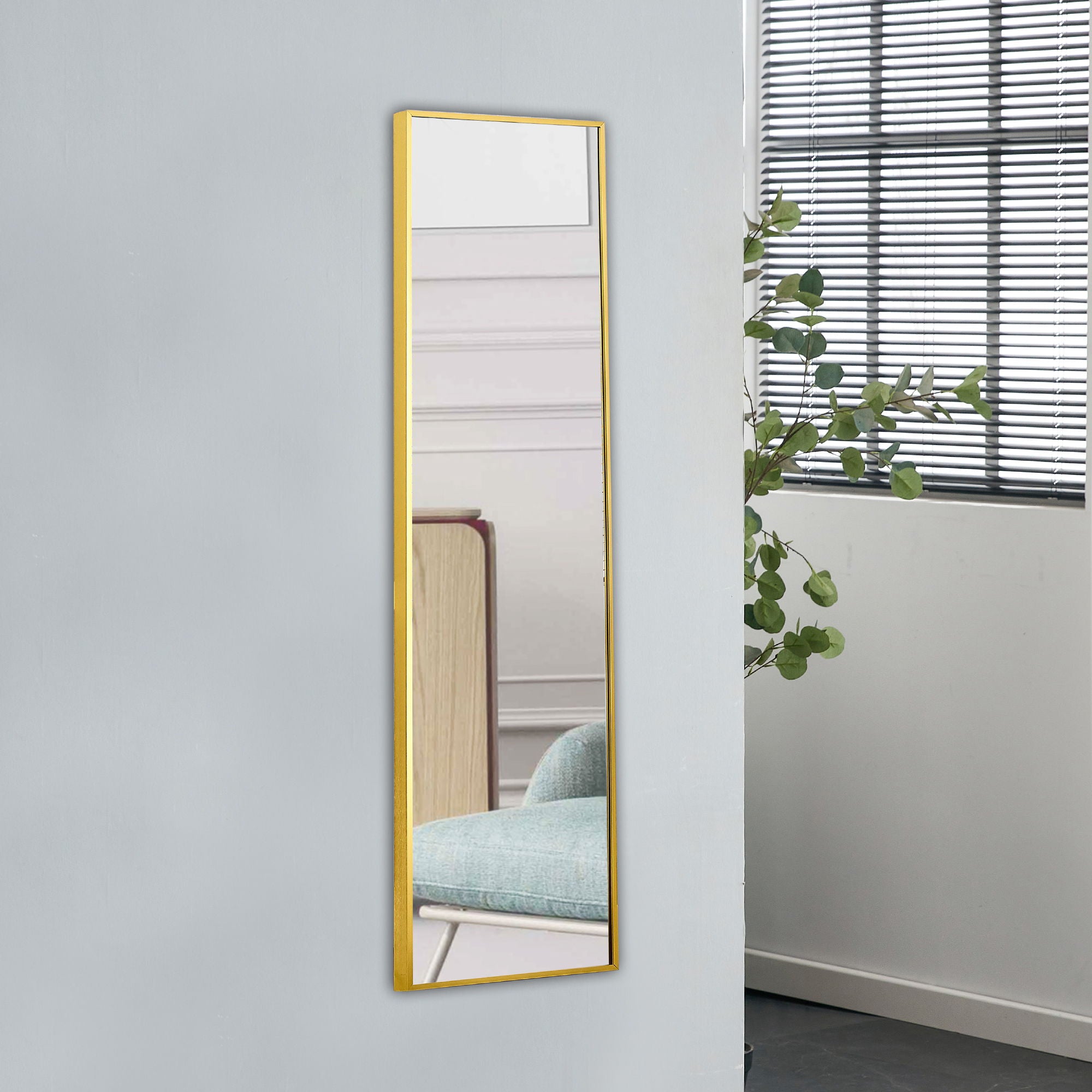 4th Generation Wall Mounted Full Body Mirror For Bathroom Bedroom Decorative Use - Transparent