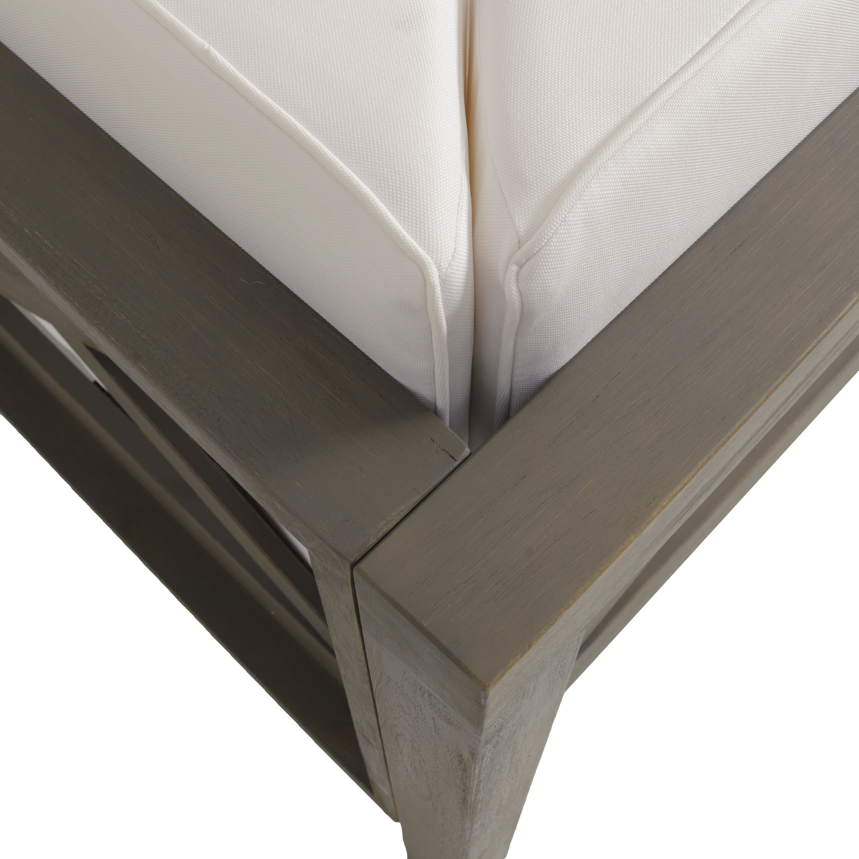 Brava X-Back 4-Piece White Outdoor Sofa Set