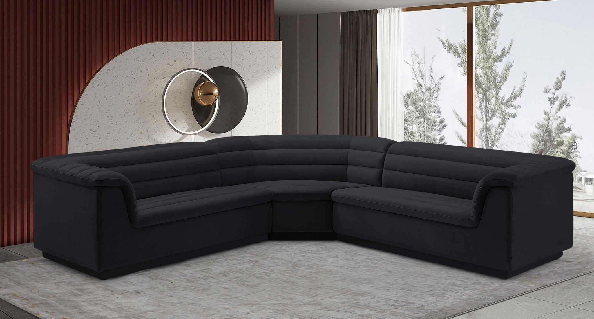 Cascade - Velvet Modular Sectional