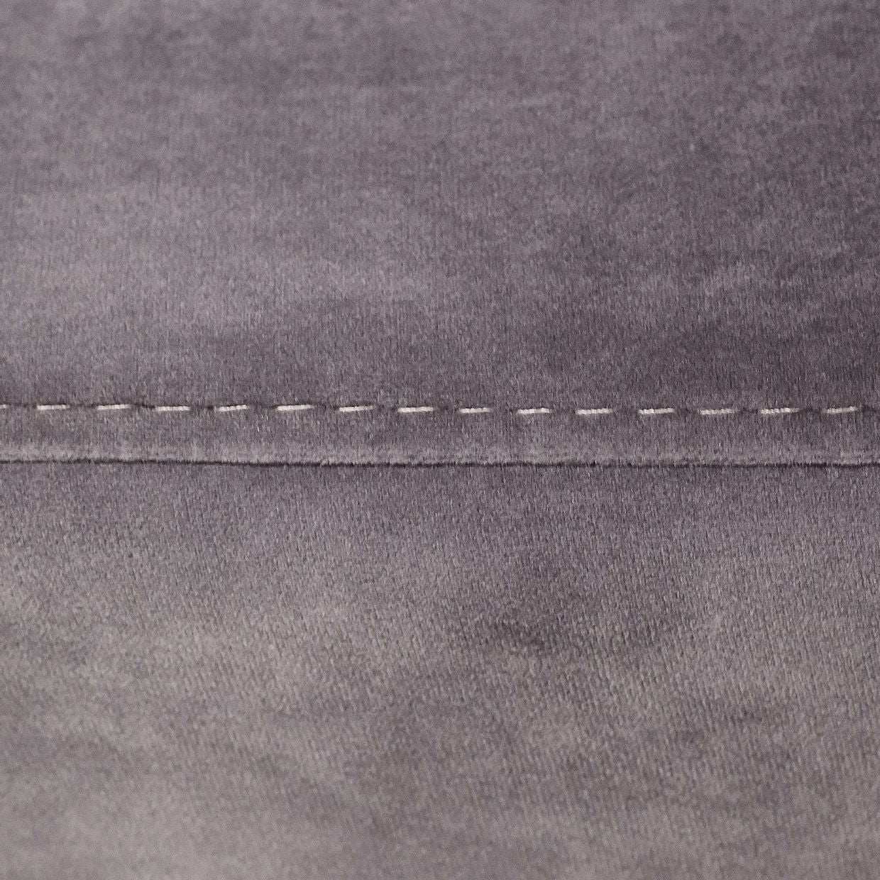 Roxbury Park - Velvet Chaise - Gray Pearl / Stainless Steel