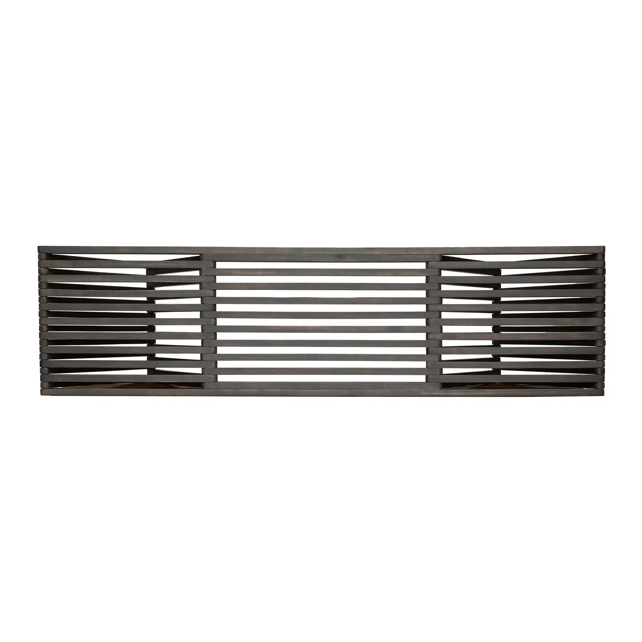 Gloaming - Outdoor Bench With Slat Design And Triangular Base