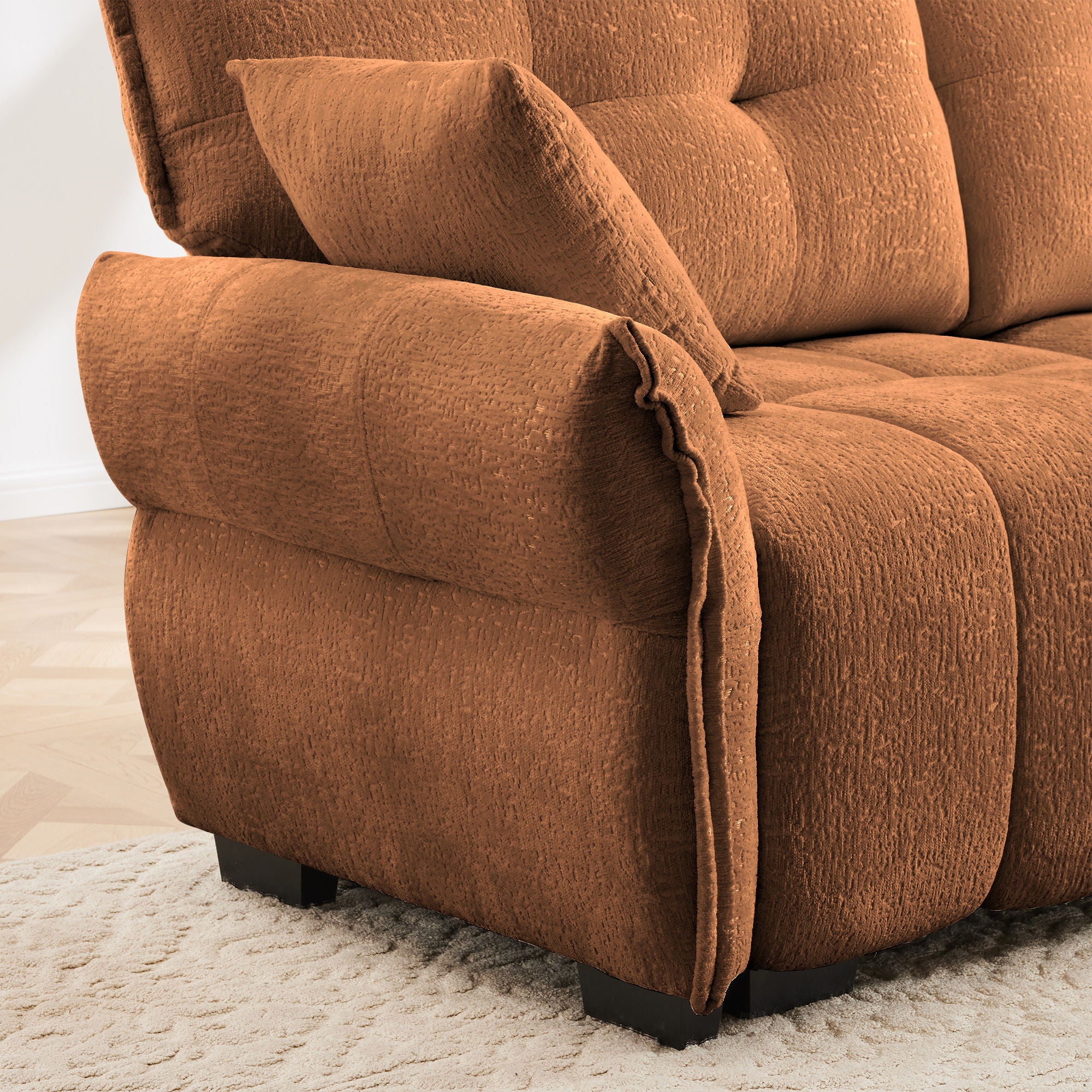 Modern Ergonomic Single Seater Sofa With High Resilience Cushions