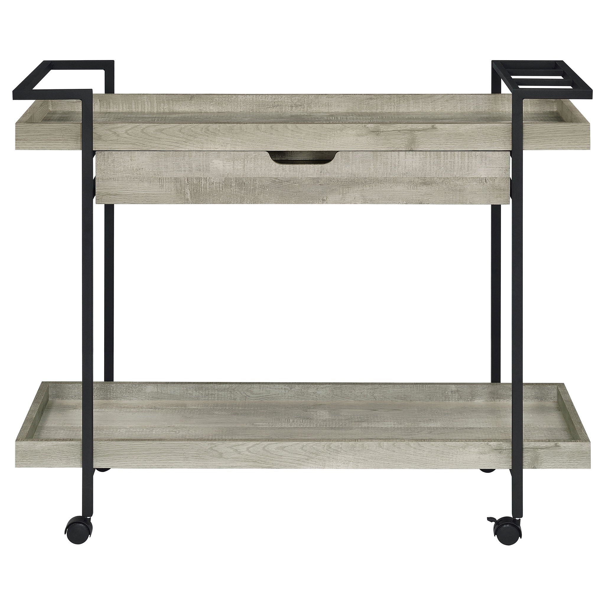 Begonia - 1 Drawer Cart - Driftwood