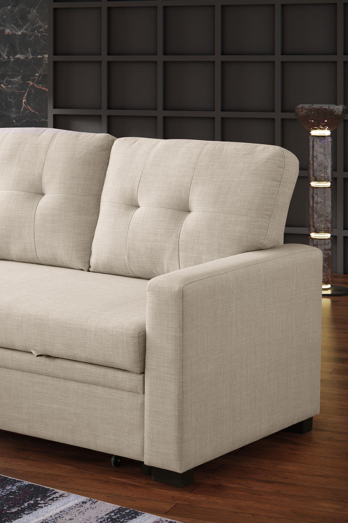 Elegant Storage Sofa - Beige