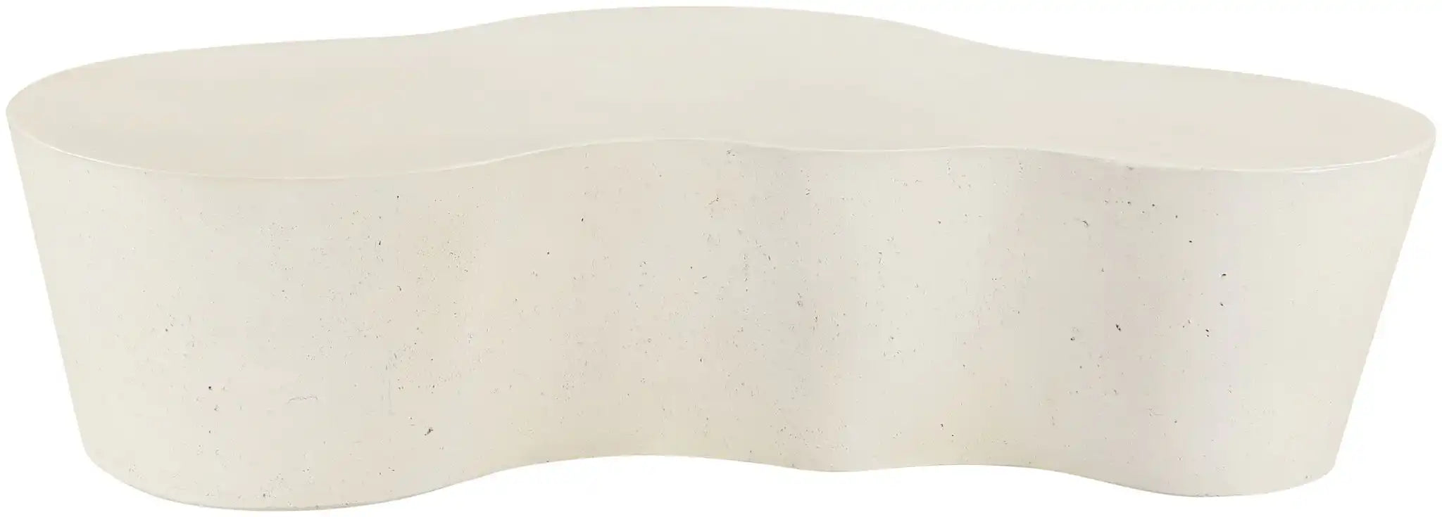 Monza - Concrete And Fiberglass Indoor / Outdoor Coffee Table - Cream