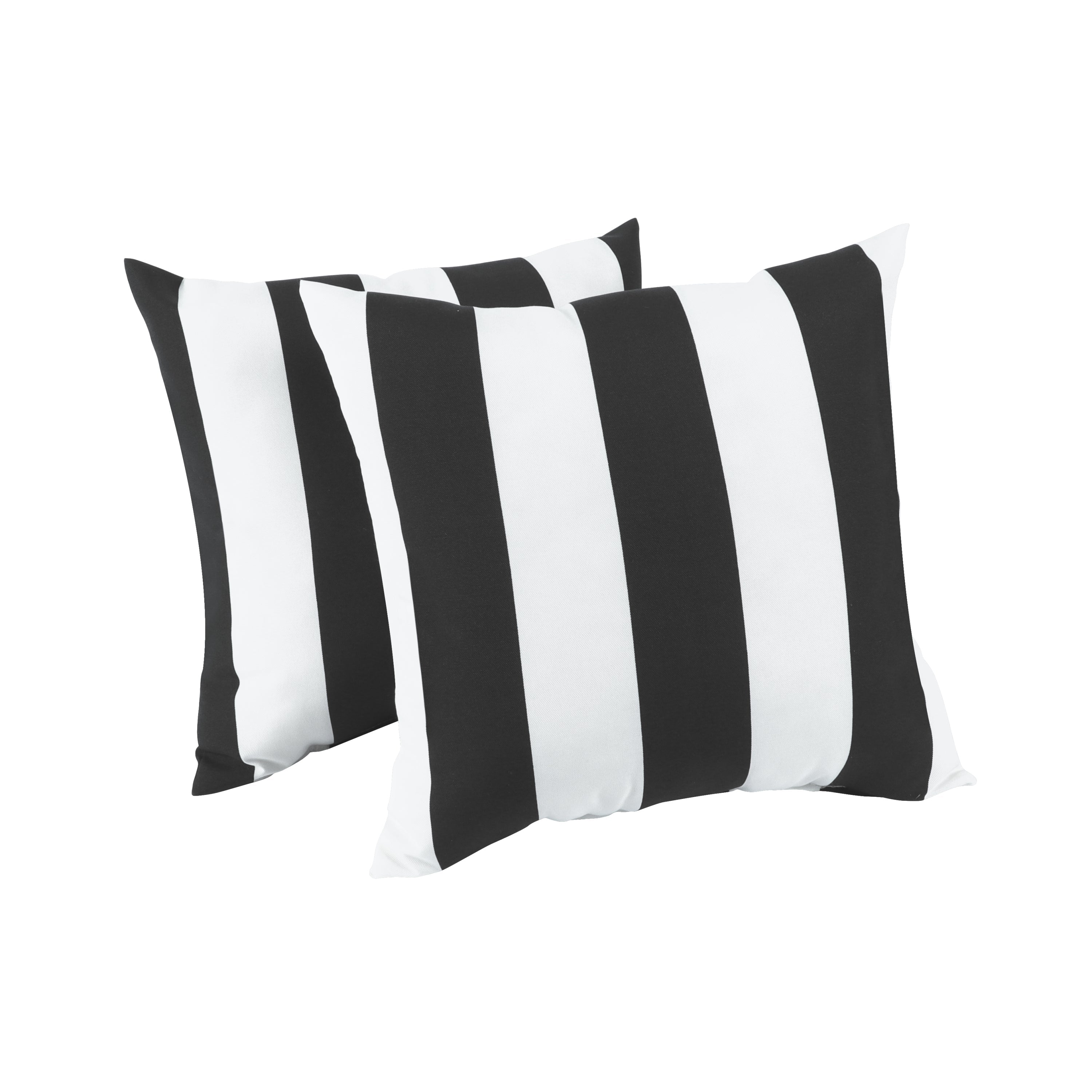 2 Pack Outdoor Throw Pillows, Waterproof & Fade-Resistant (18x18 Inch)