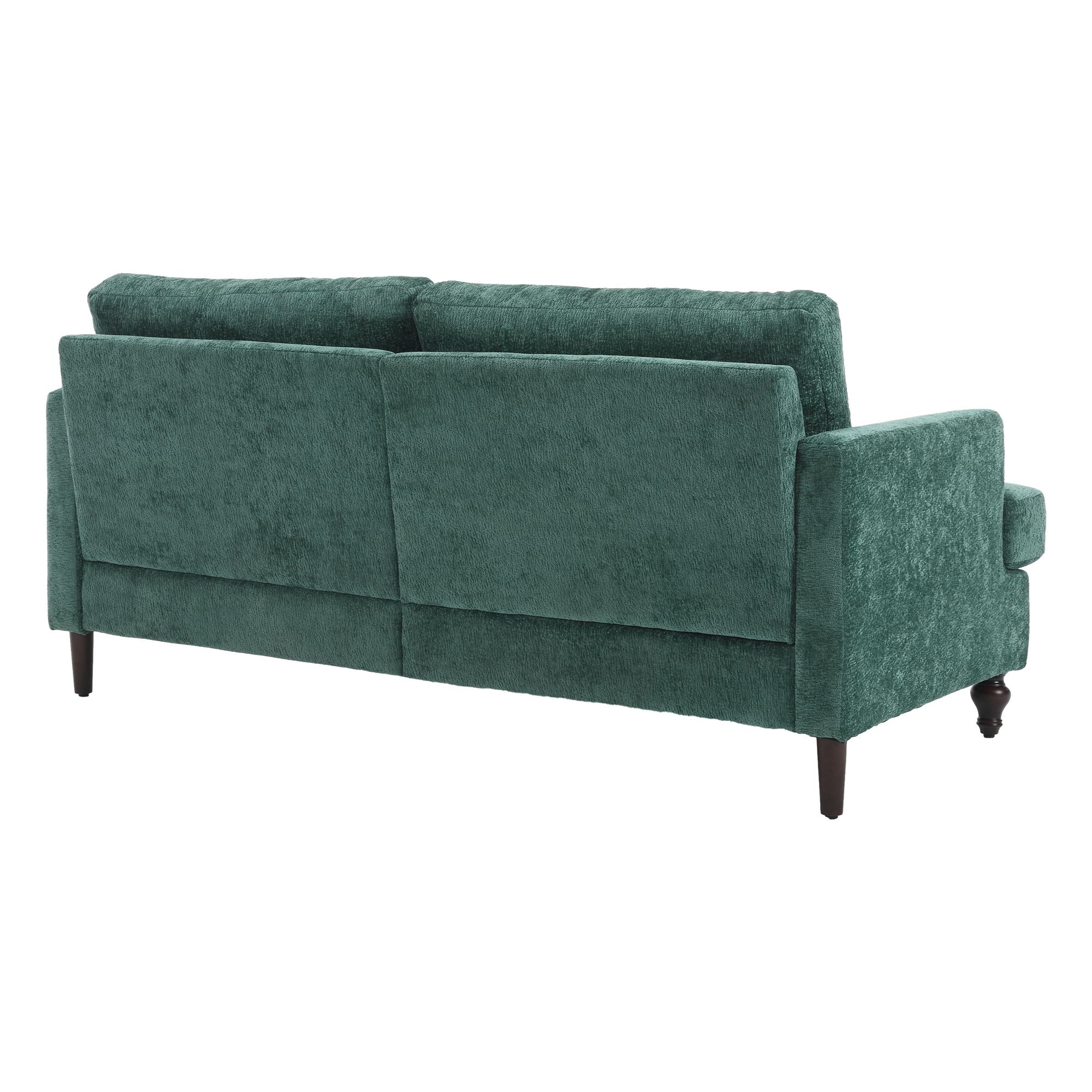 Mid Century Modern Chenille Fabric Loveseat Sofa, 2 Seat Upholstered Couch