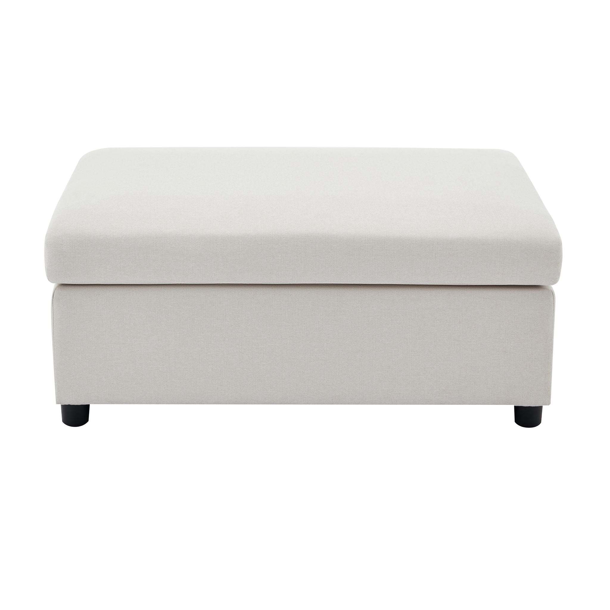 Wide Modern Oversized Armchair With Ottoman Stool, Single Sofa With Lumbar Support, Accent Chair