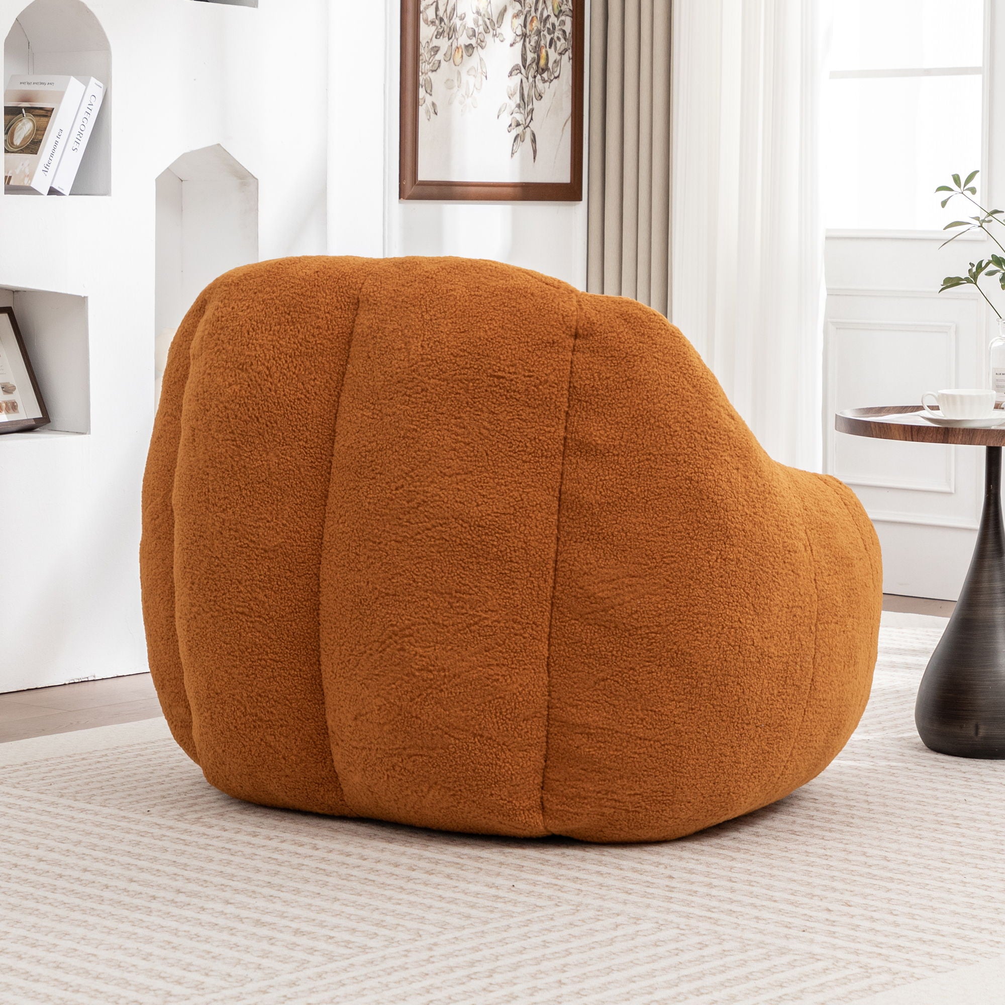 Comfy Bean Bag Chair With Memory Foam Filler, Tufted Soft - Best Buy Furniture