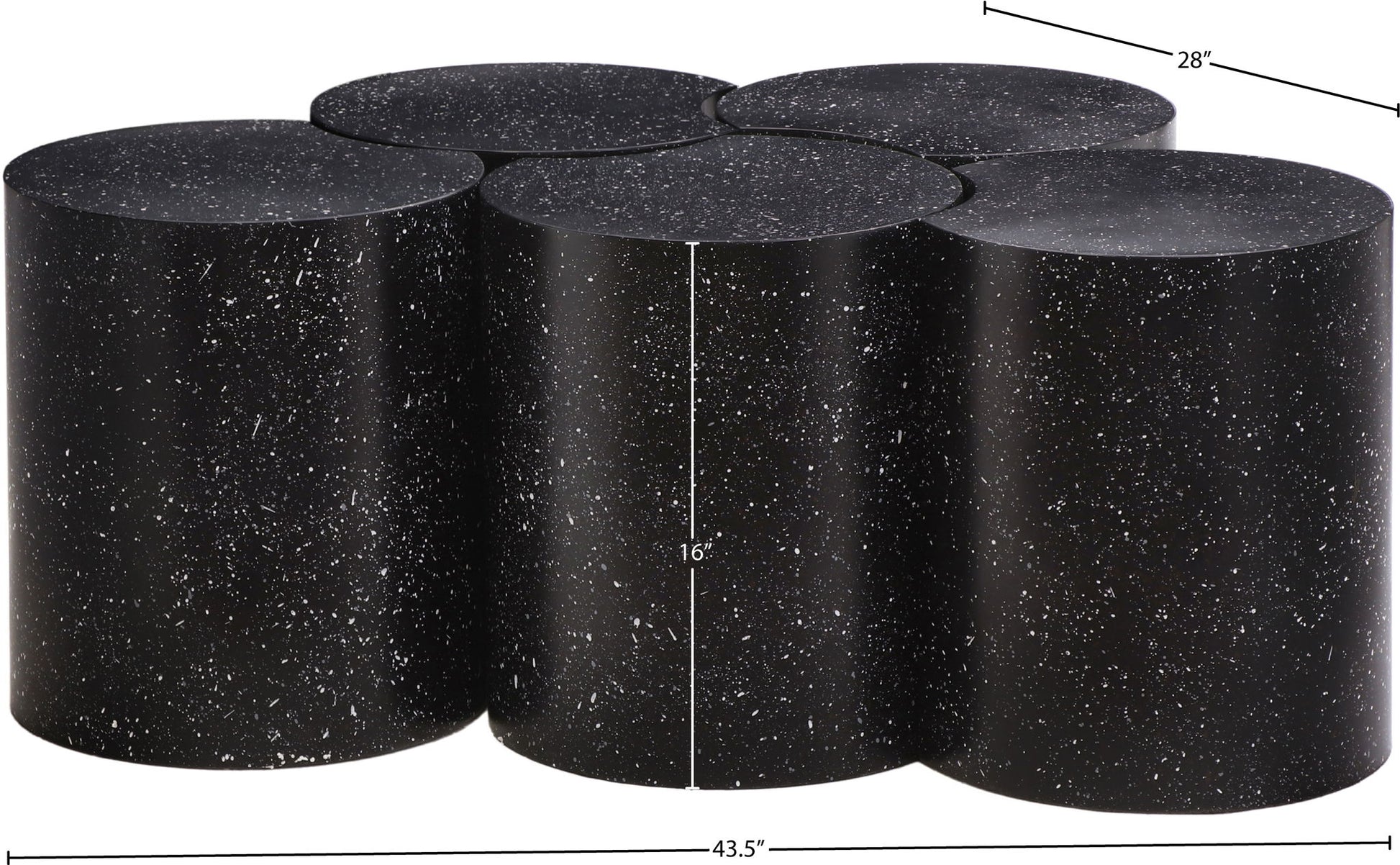 Dimple - 5 Piece Modular Coffee Table - Terazzo Finish - Best Buy Furniture