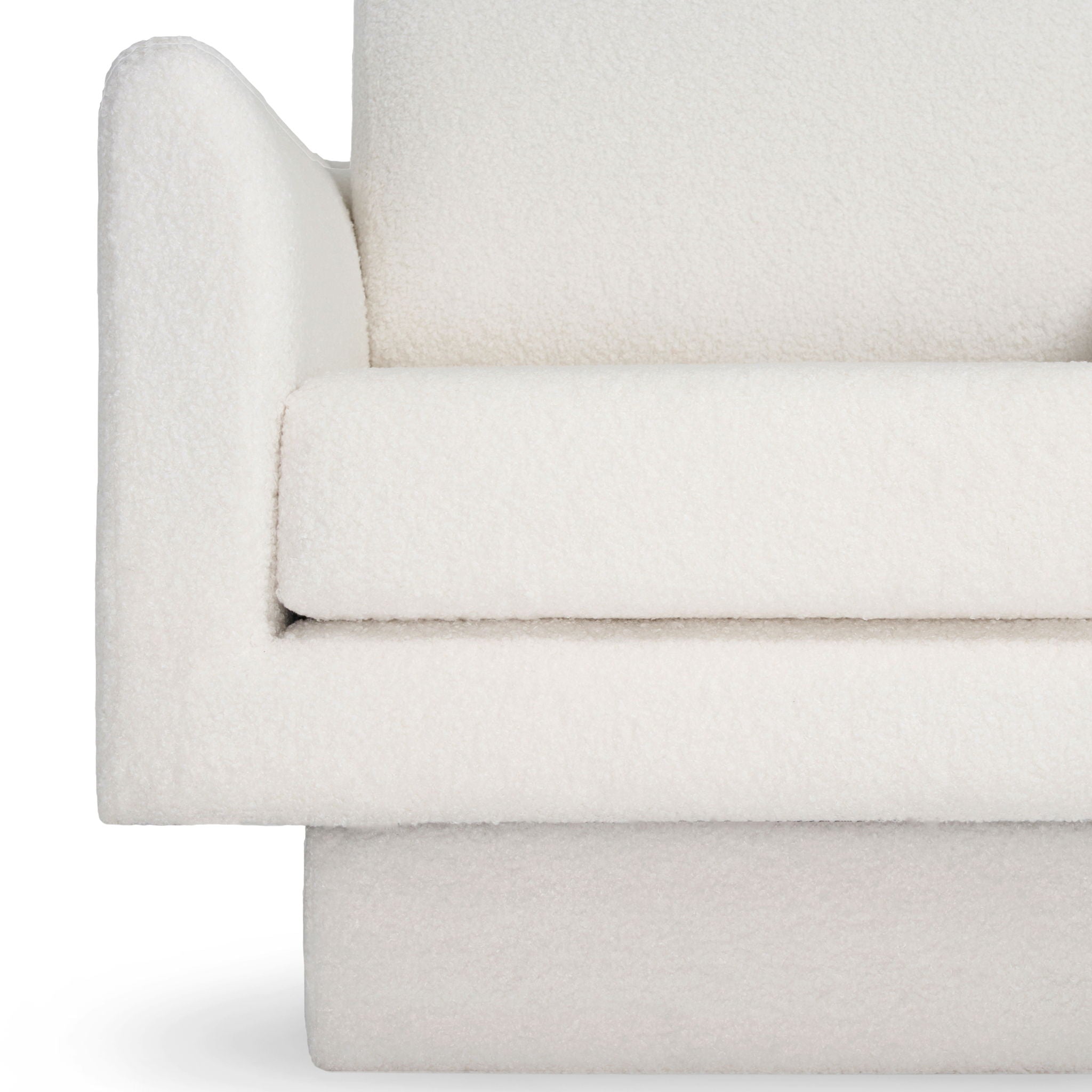 360° Modern Swivel Accent Chair Round Armchair, Thick Padded Single Lounge Sofa Upholstered Comfy