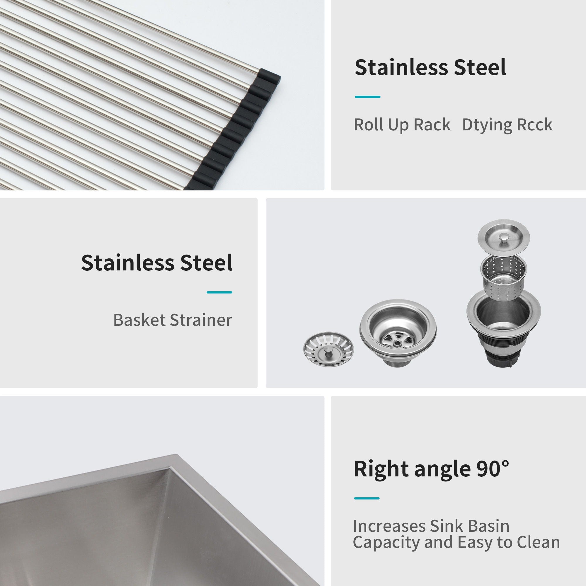 Modern Double Bowl Undermount Sink Design With 10" Deep Basins