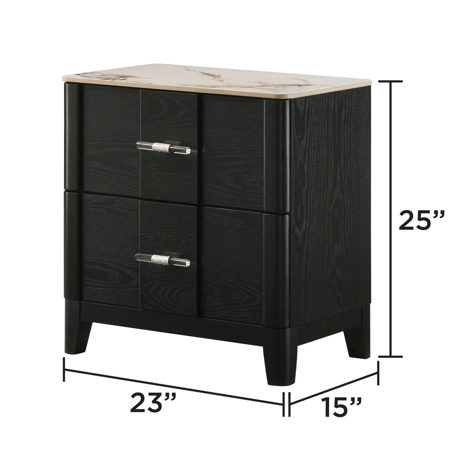 Opel - Nightstand - Black