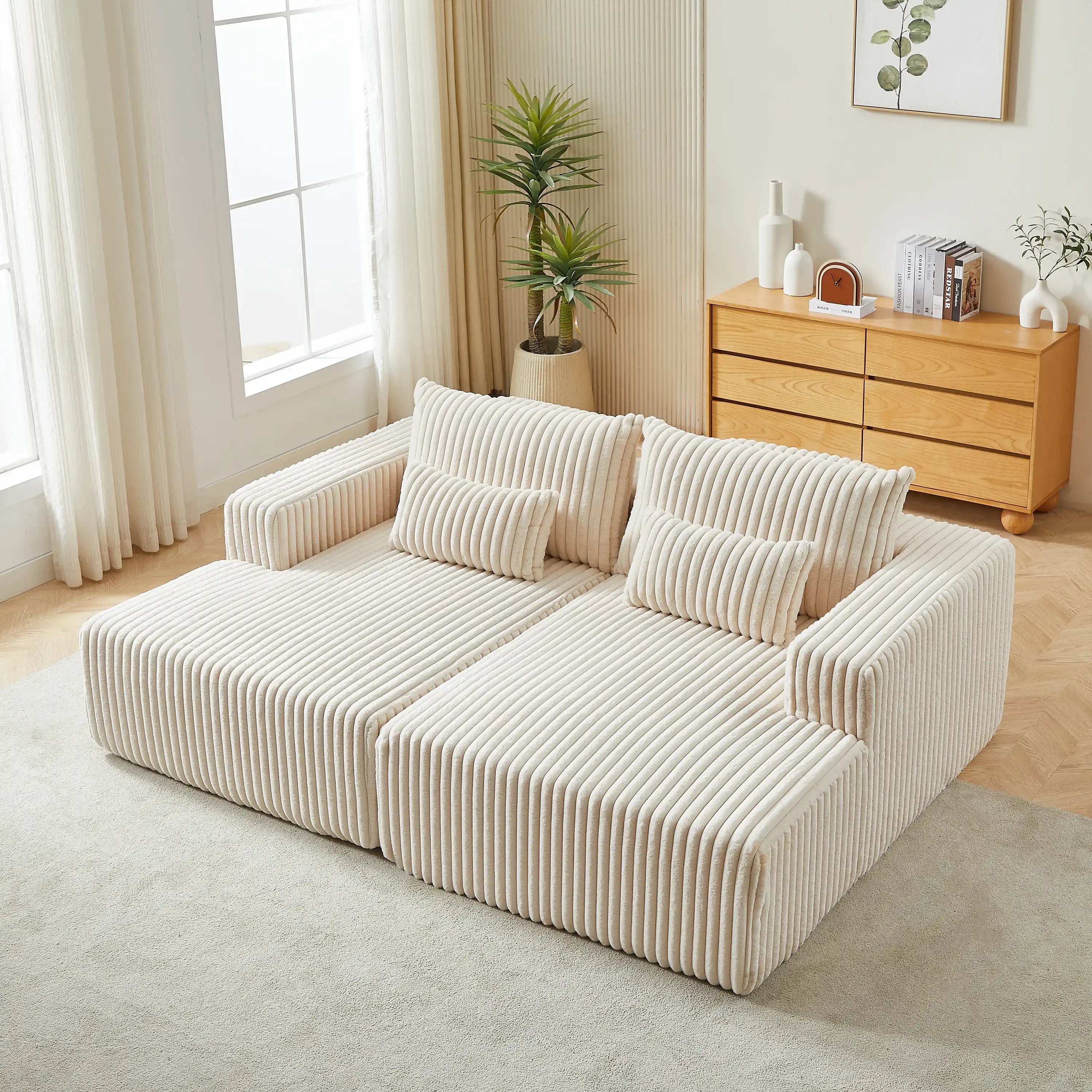 Cloud Sectional Lounge Chaise | No Assembly Required