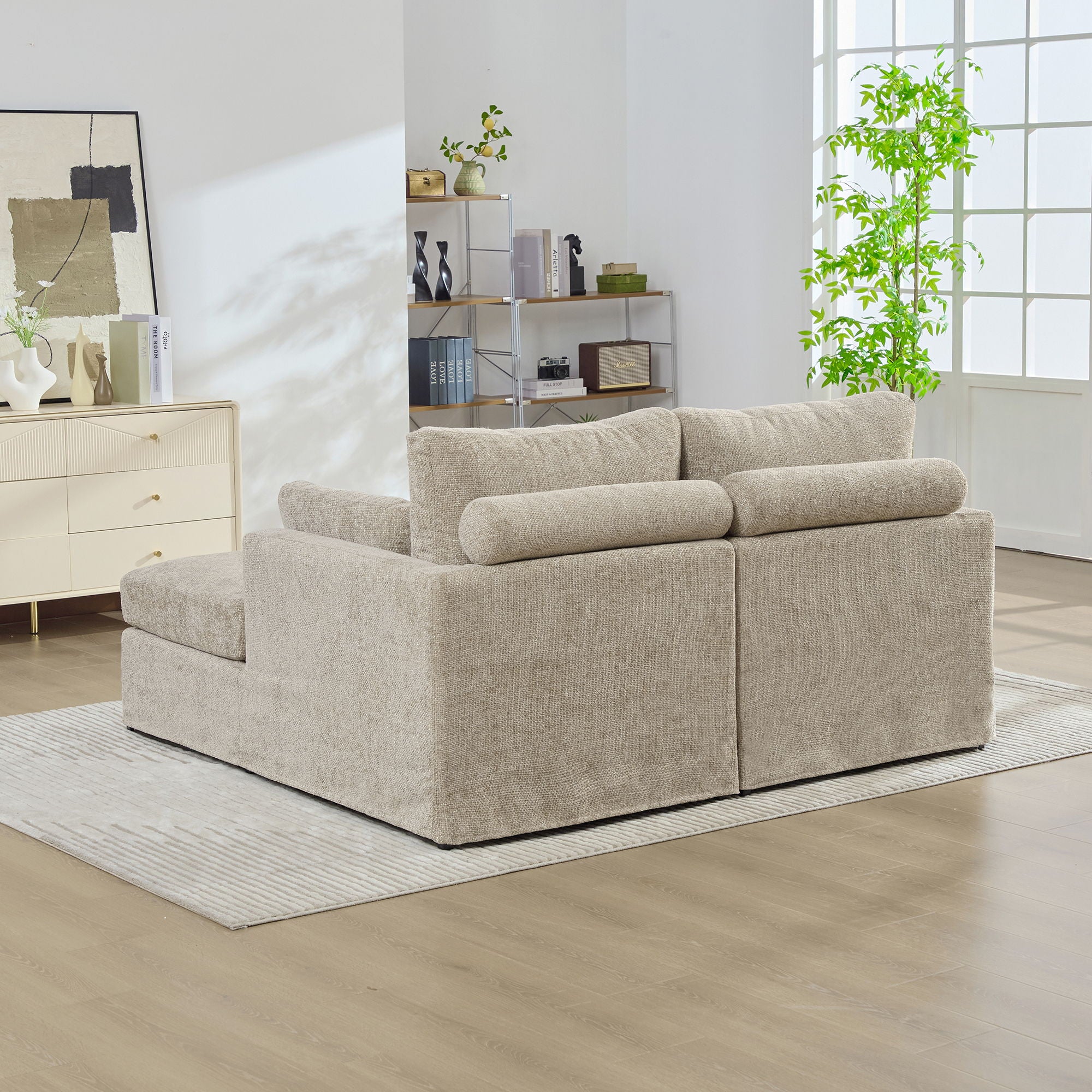 Wide Sofa Bed - Taupe