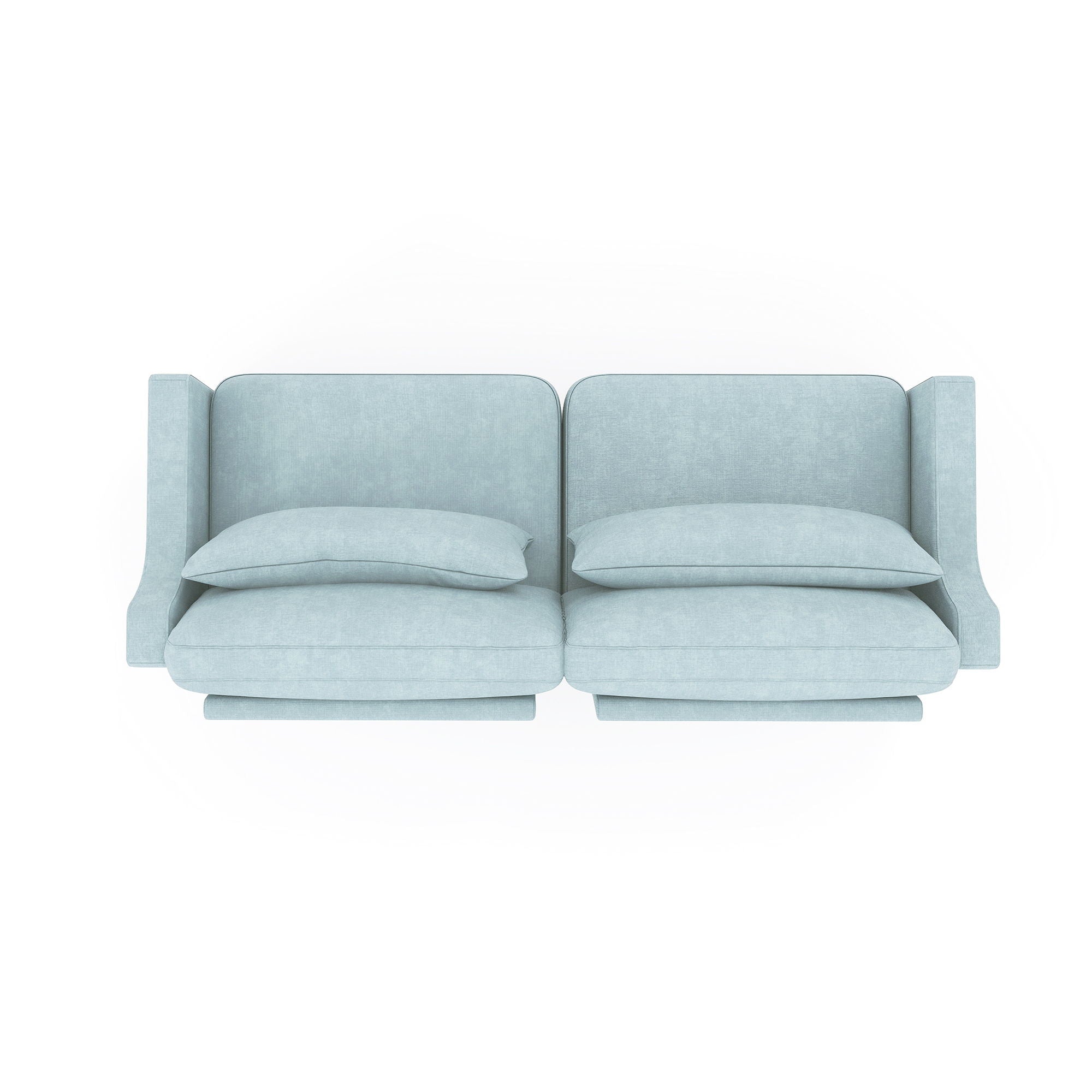 Elegant Sofa With Ergonomic Design And Lumbar Pillows