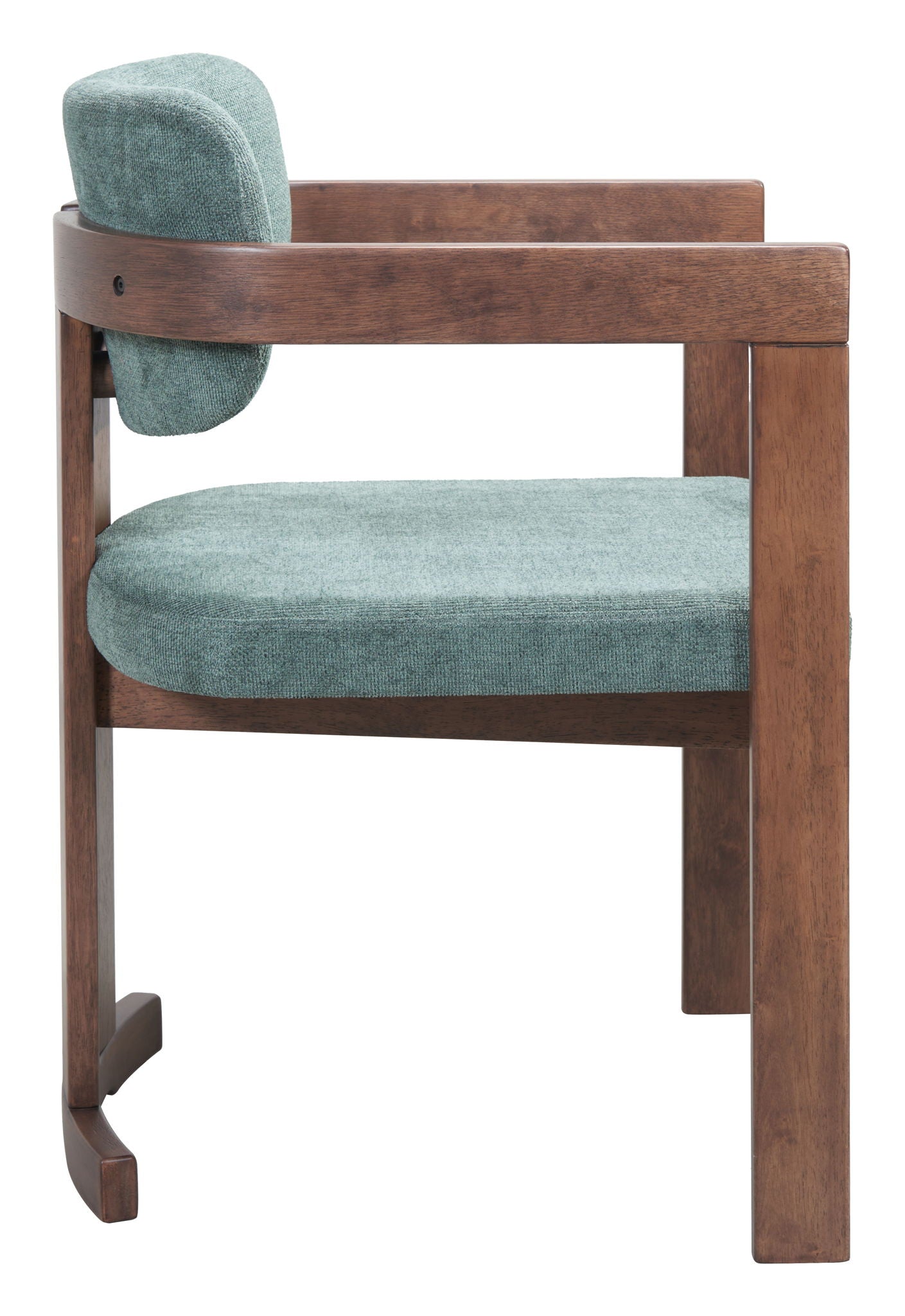 Poly - Dining Chair - Moss Gray / Walnut