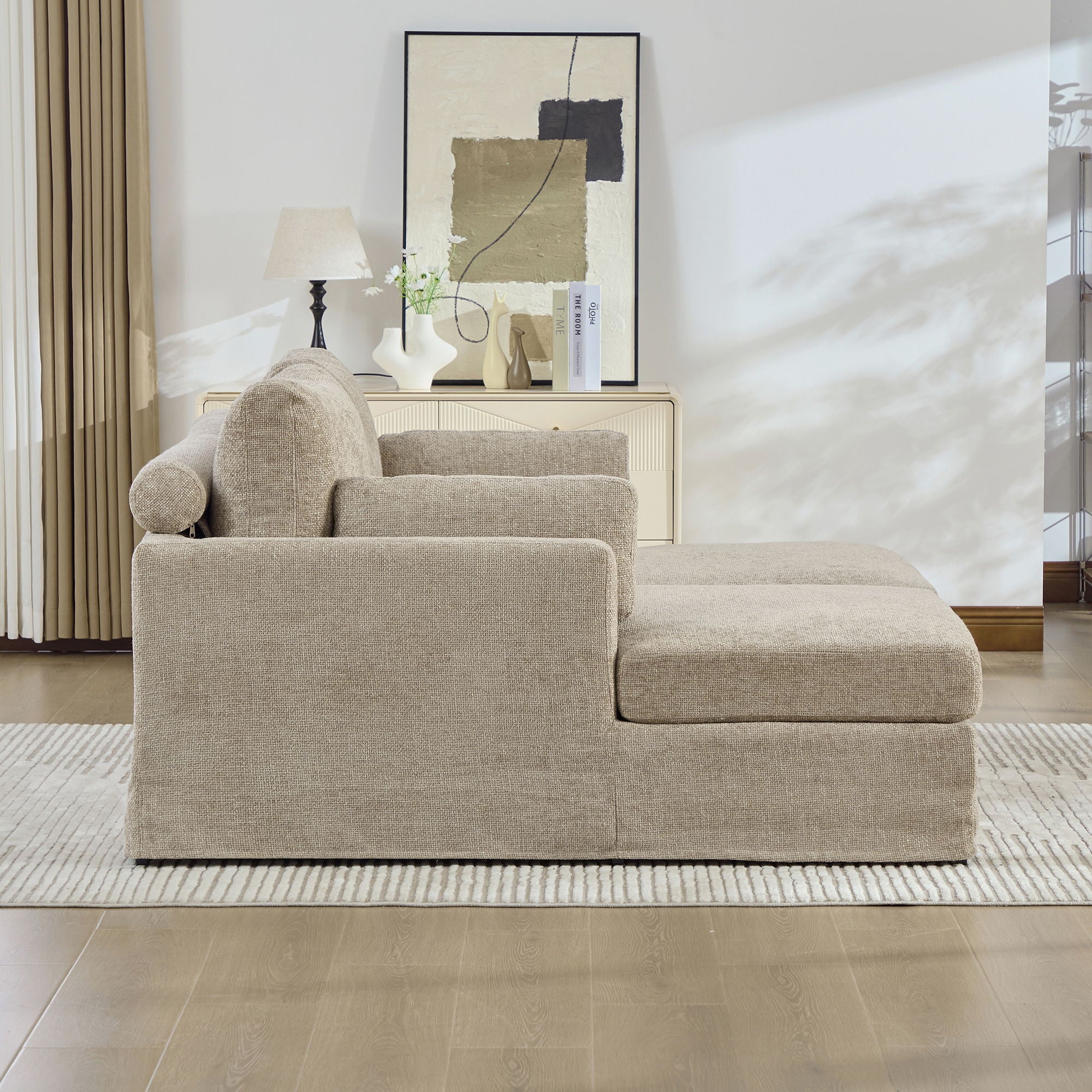 Wide Sofa Bed - Taupe