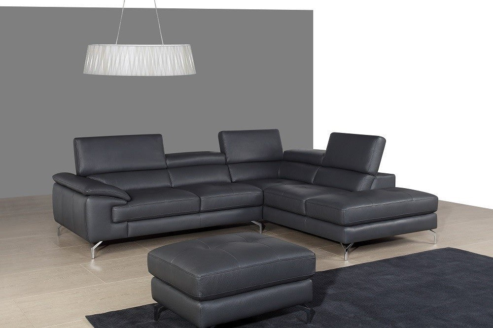 A973 Premium Leather Sectional J&M