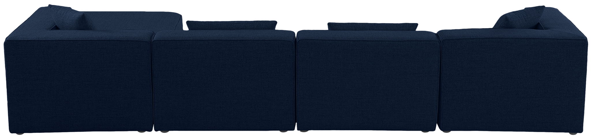 Cube - Linen 5 Piece Modular Sectional With Chaise