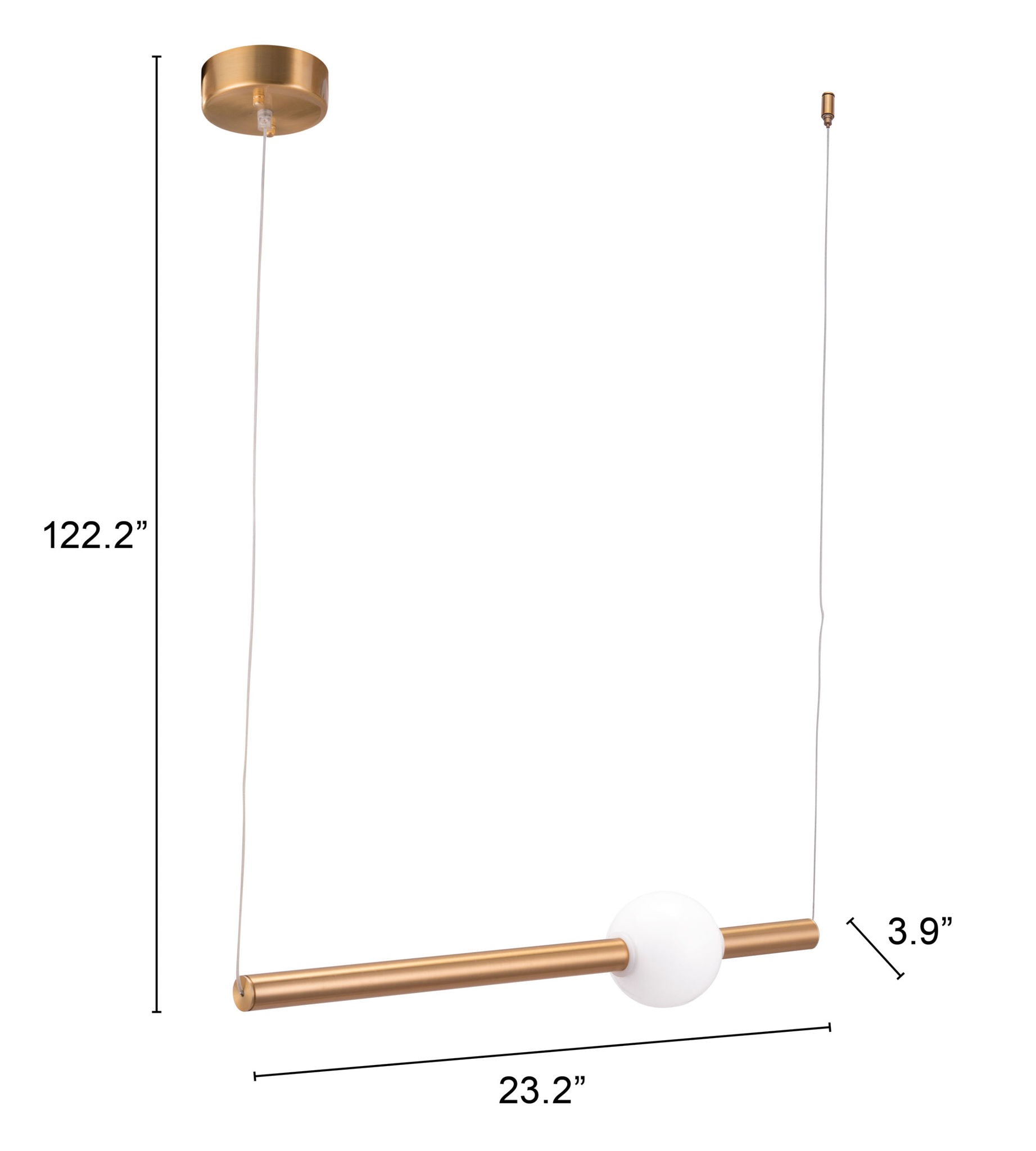 Adeo - Ceiling Lamp - Brass