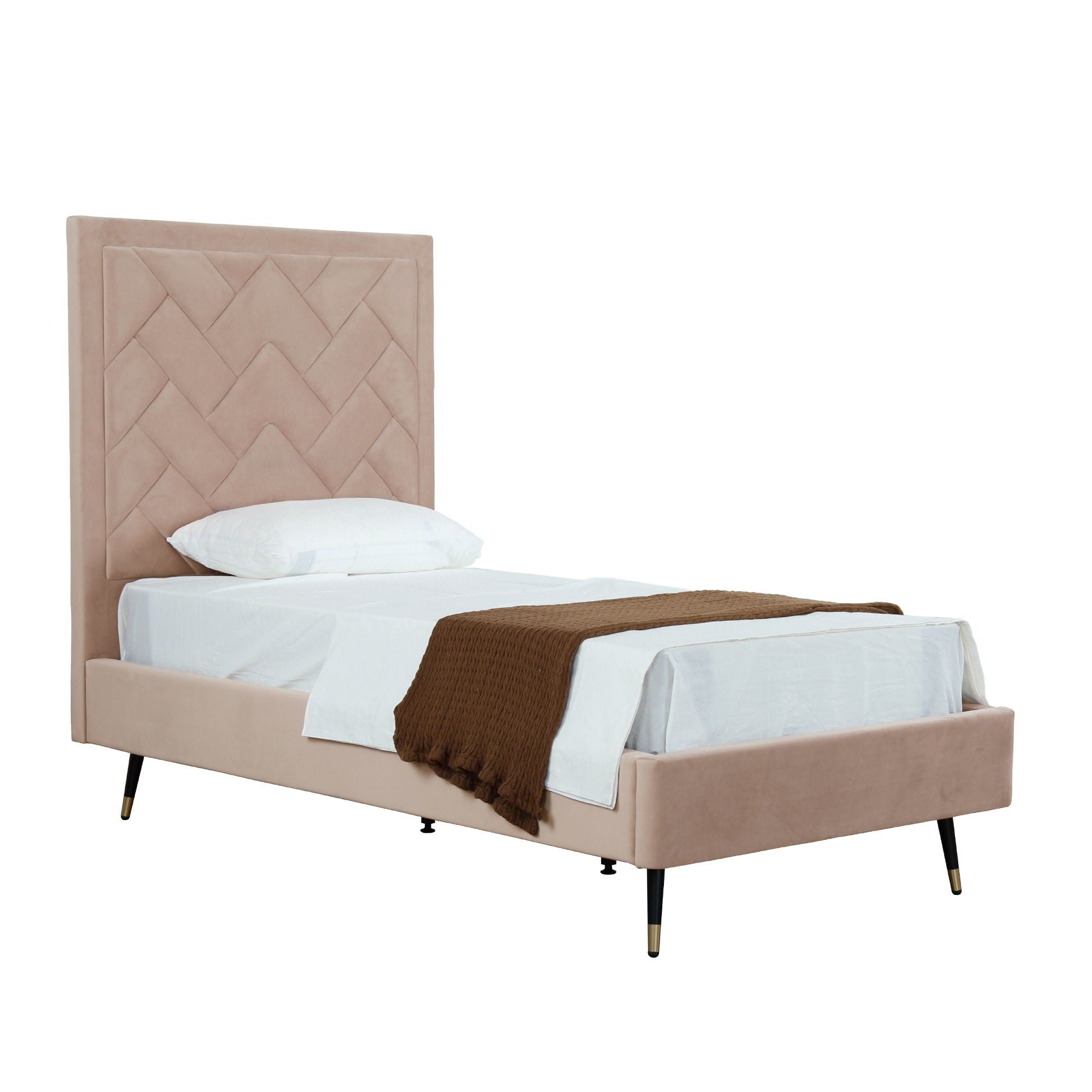 Crosby - Bed With Upholstered Headboard And Slats