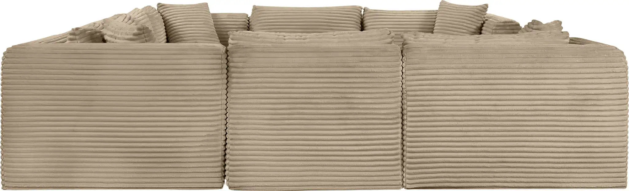 Shaggy - Fabric 8 Piece Modular U-Shaped Sectional
