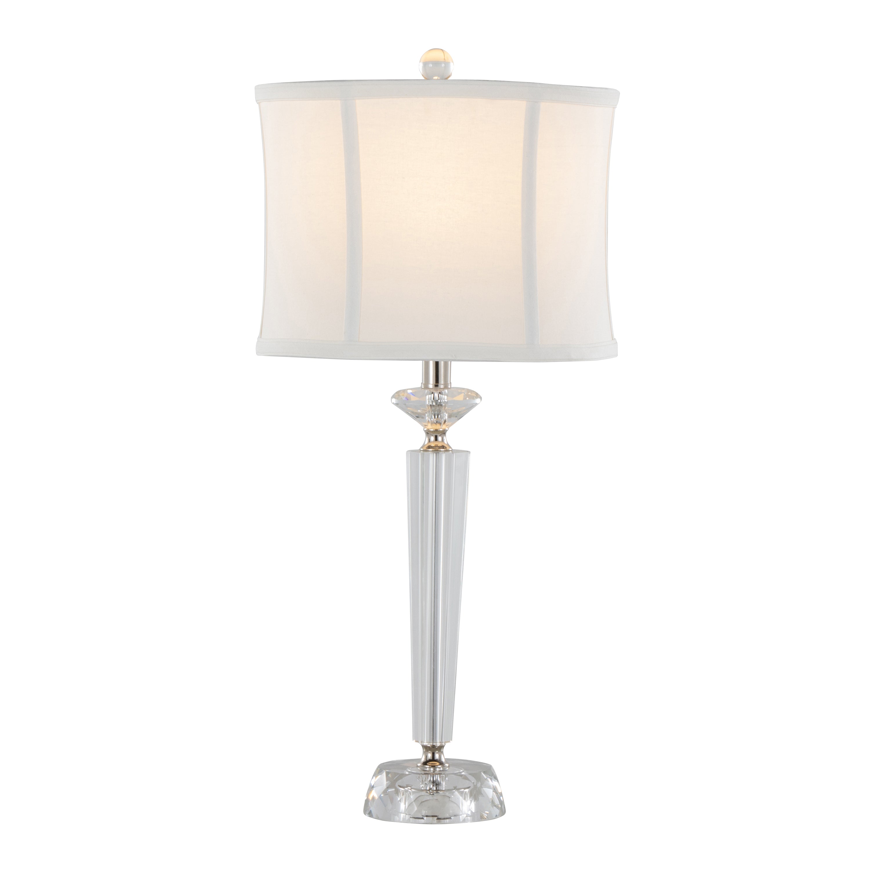 Diamond Torch 25.75' Contemporary Crystal Table Lamp Set of 2