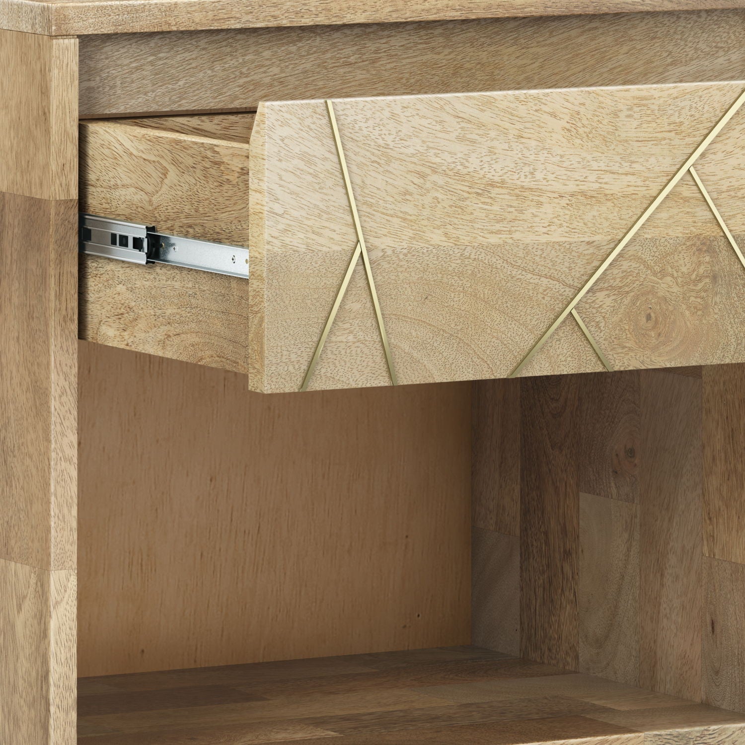 Jager - Bedside Table - Natural - Best Buy Furniture