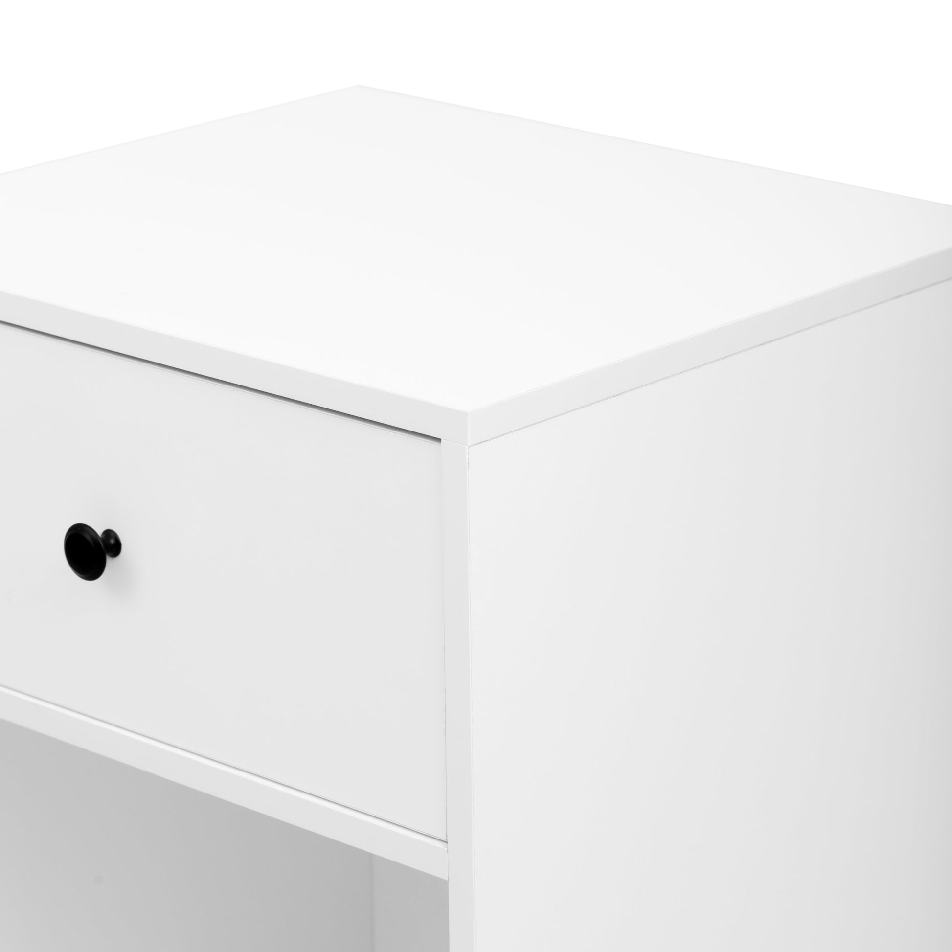 Simple Design White Storage Cabinet with Drawers - Best Buy Furniture