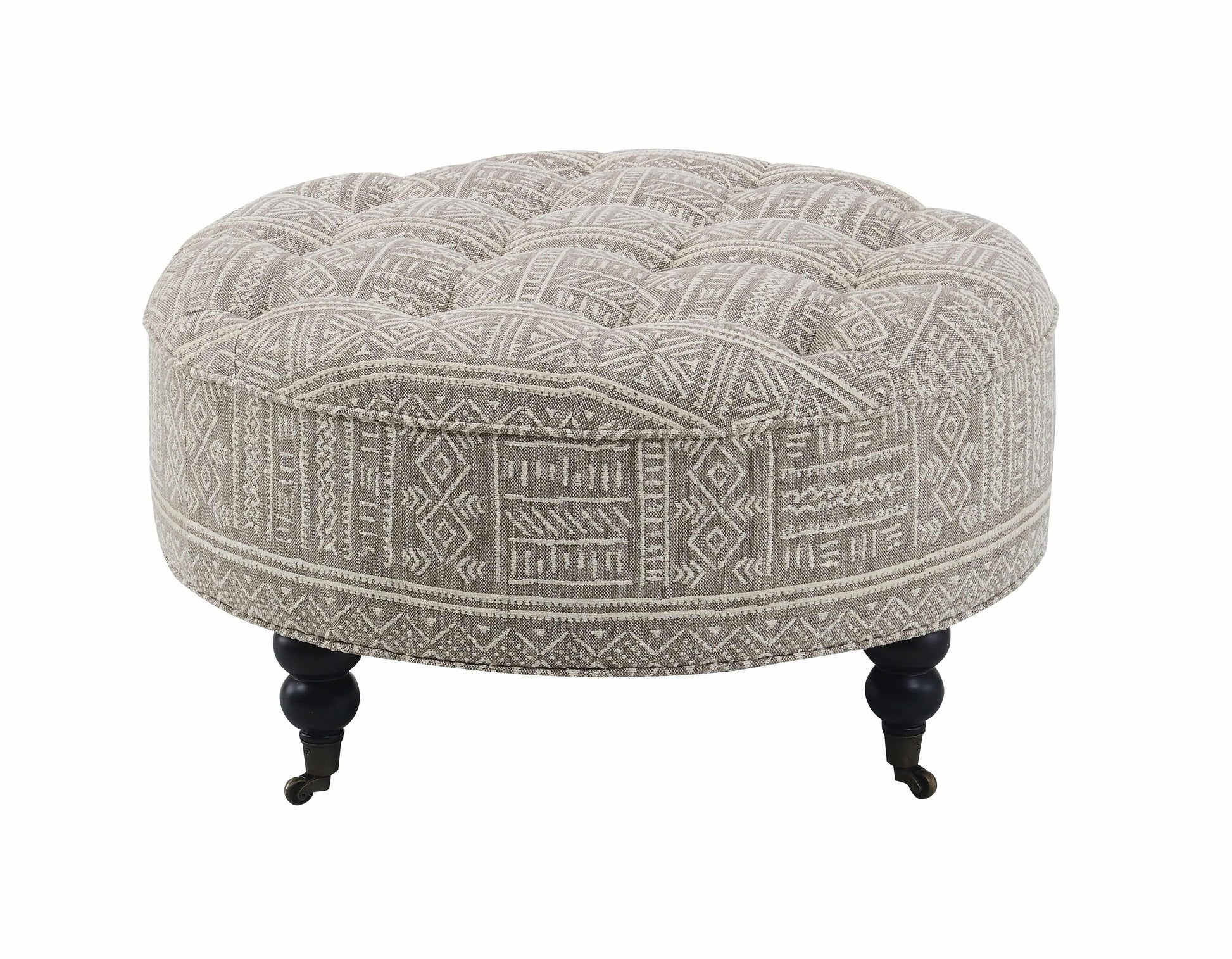 Upendo - Pattern Ottoman With Casters - Multi - Best Buy Furniture