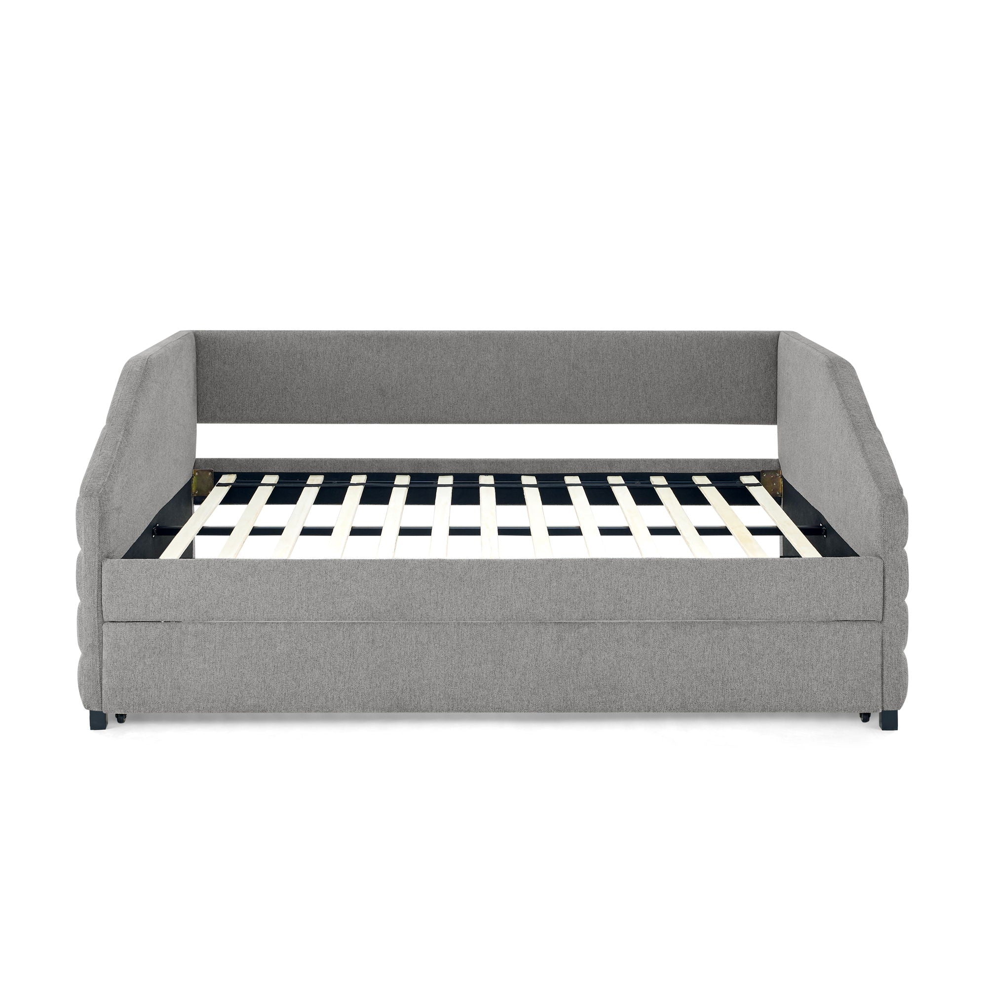Elegant Daybed With Trundle Upholstered Tufted Sofa Bed