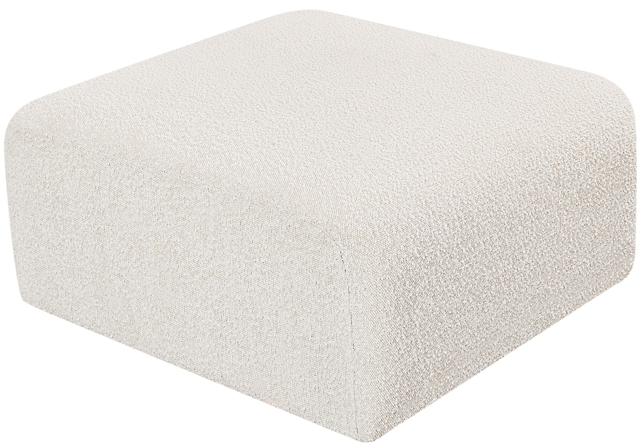 Arc - Boucle Fabric Ottoman