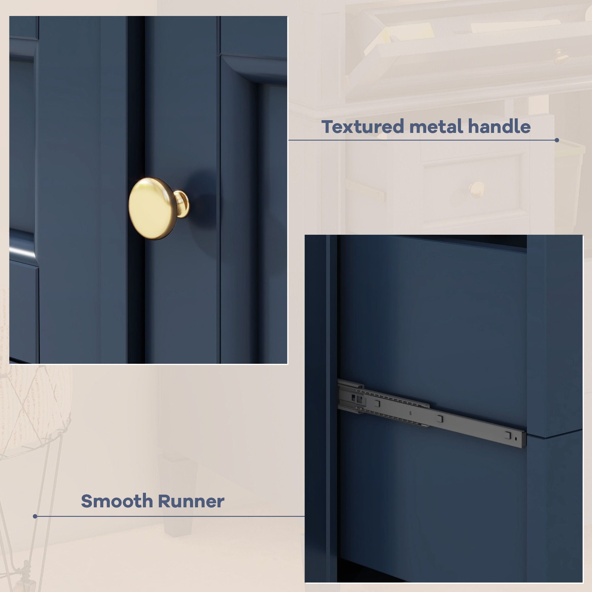 Bathroom Vanity With Top Sink, Storage Cabinet With 2 Drawers, Tip Out Drawer