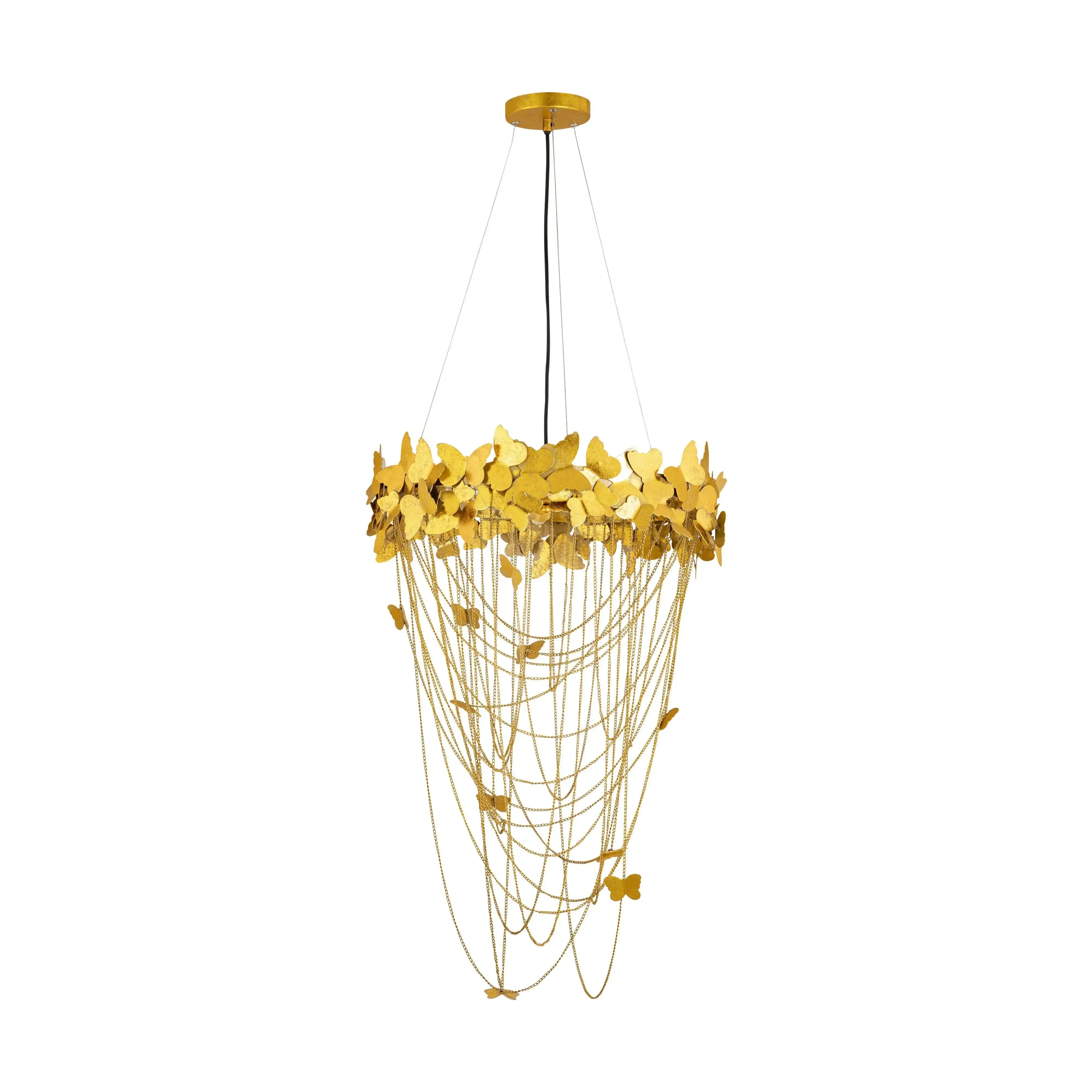 Butterfly - Chandelier - Gold
