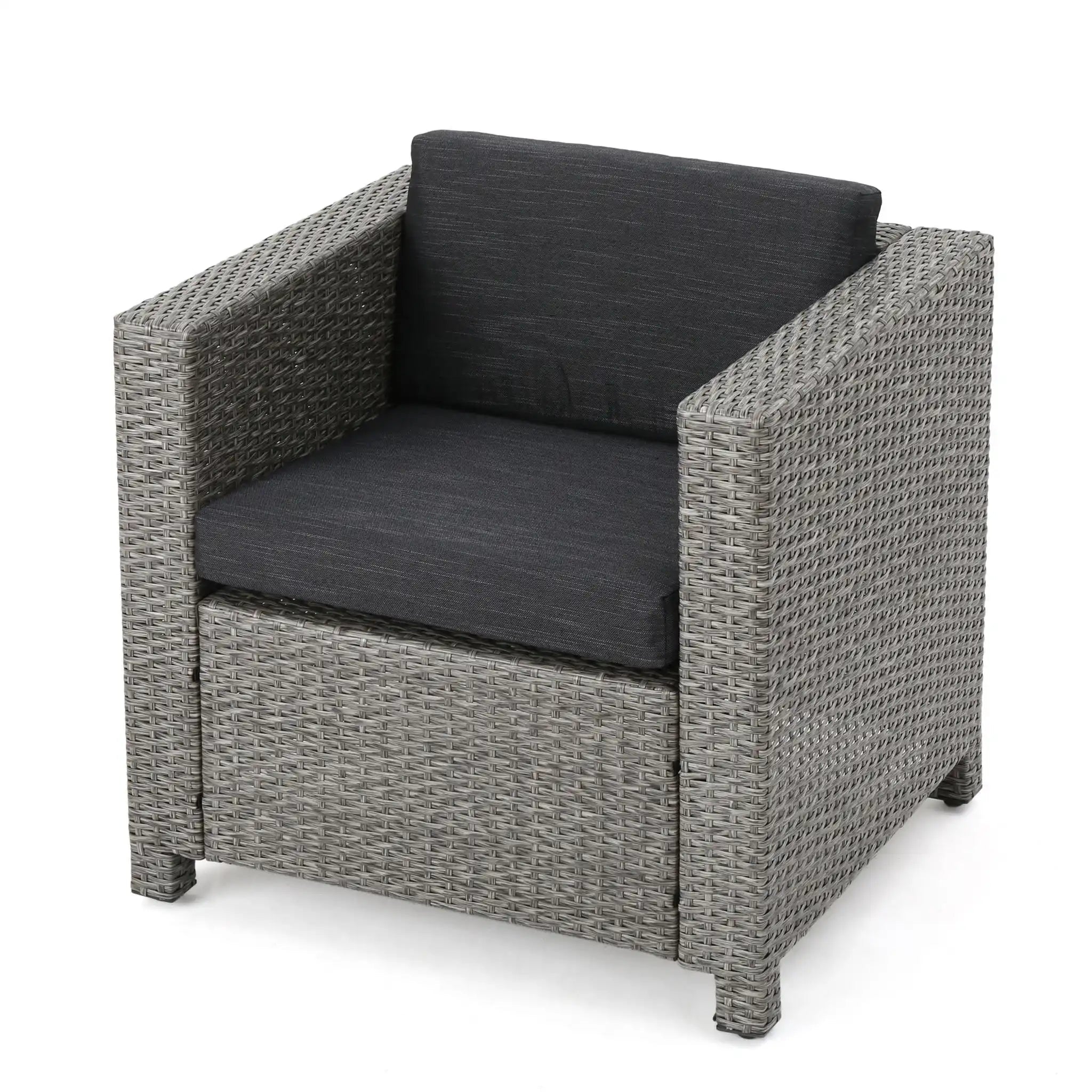 Stylish Outdoor Club Chair With Weather Resistant Cushions