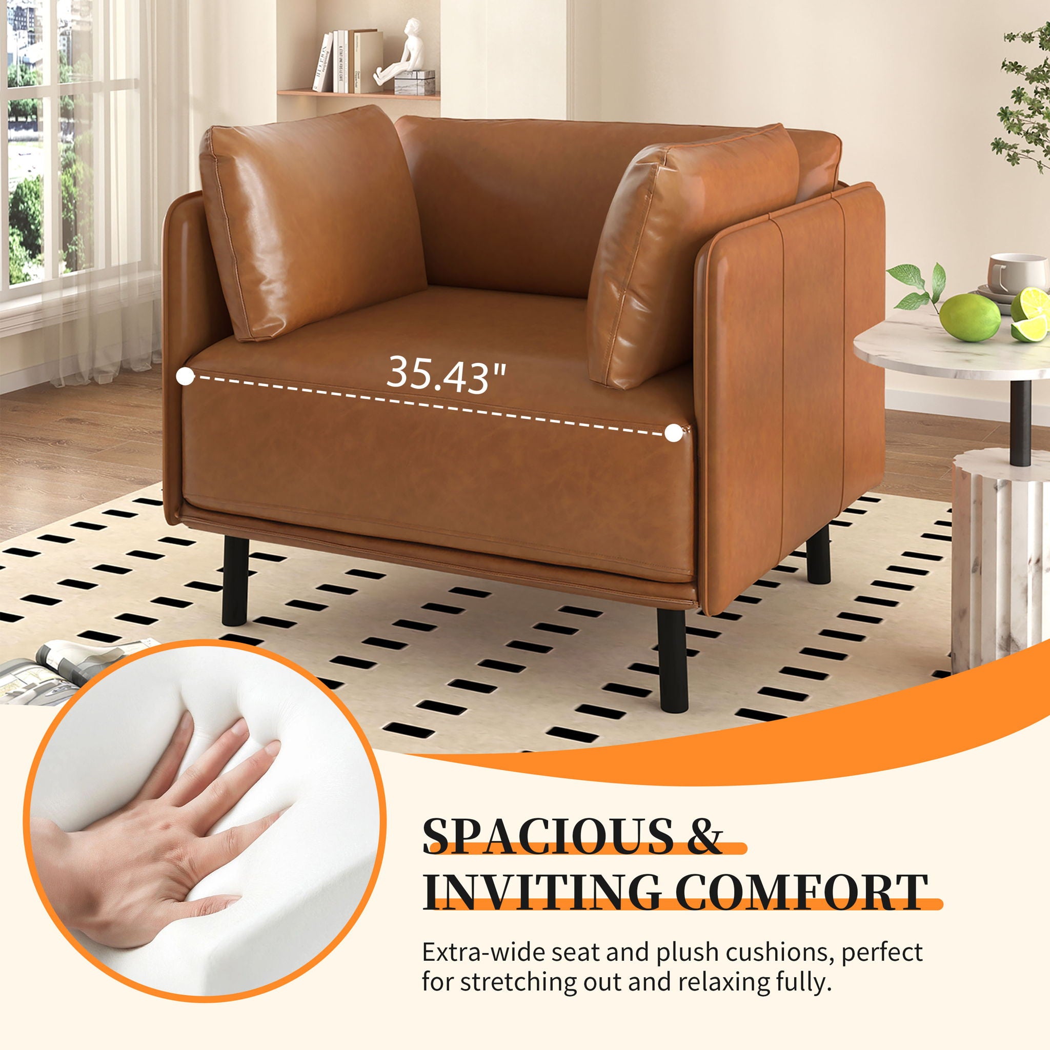 Vintage Modern Aesthetic Appeal Lounge Chair