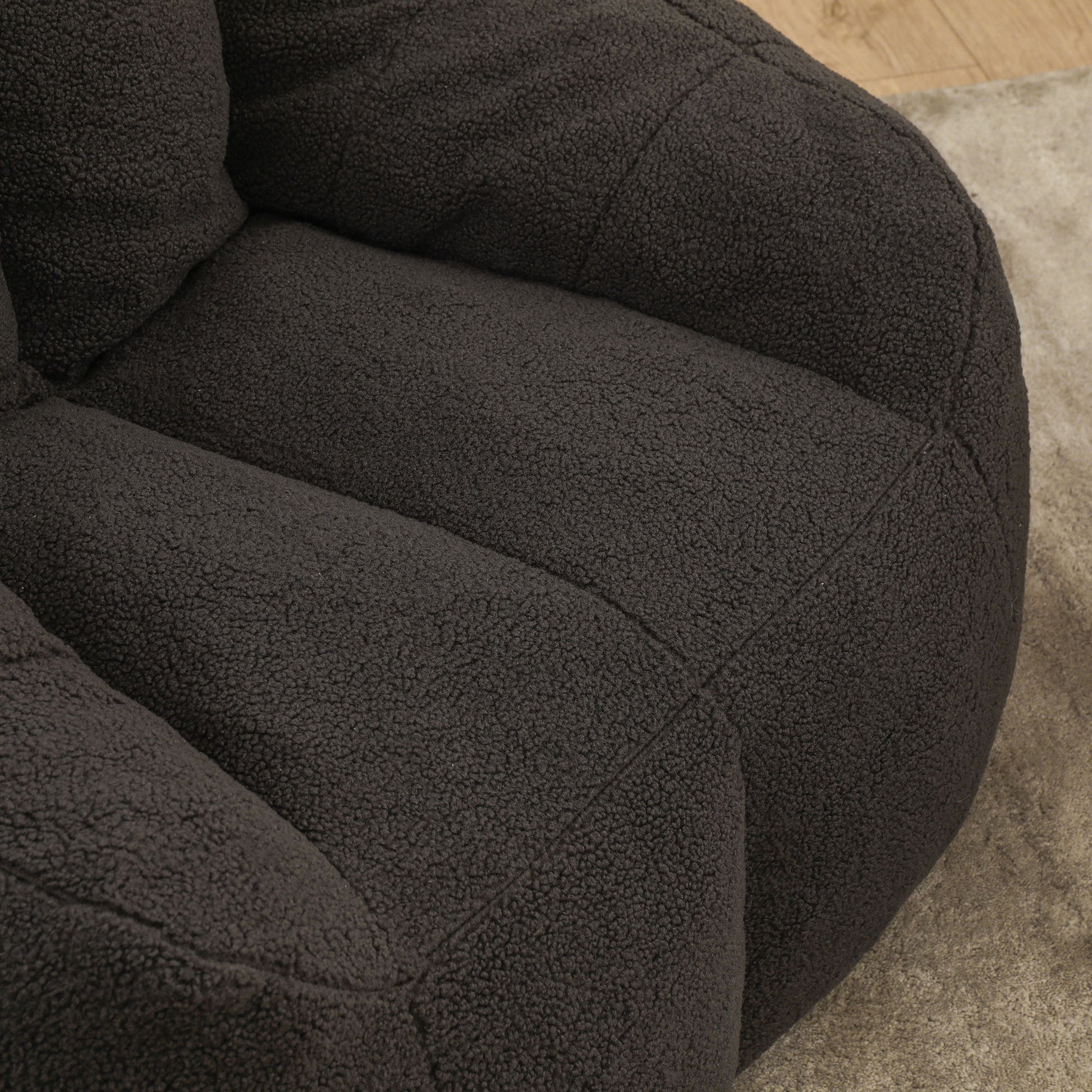 Comfy Bean Bag Chair With Memory Foam Filler, Tufted Soft - Best Buy Furniture
