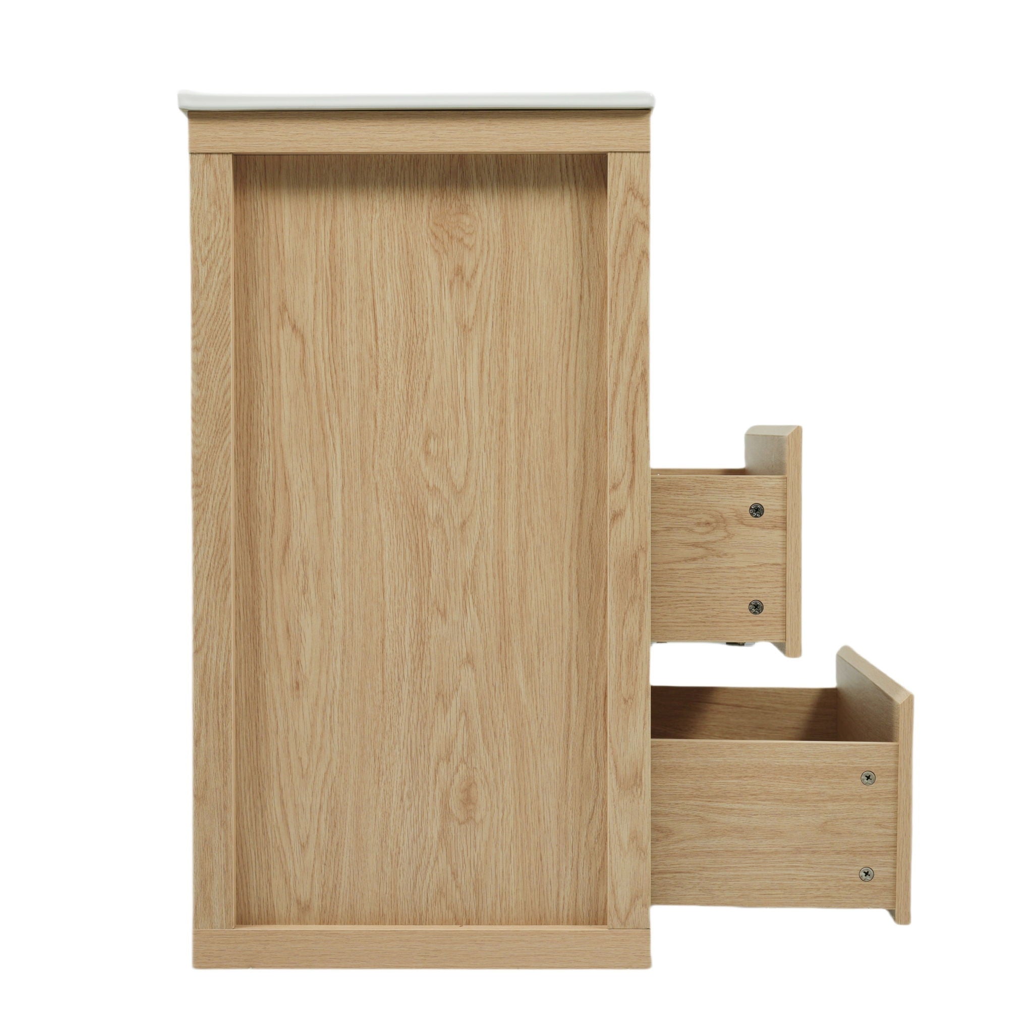 Double Sinks Bathroom Vanity Set With 2 Ceramic Basins