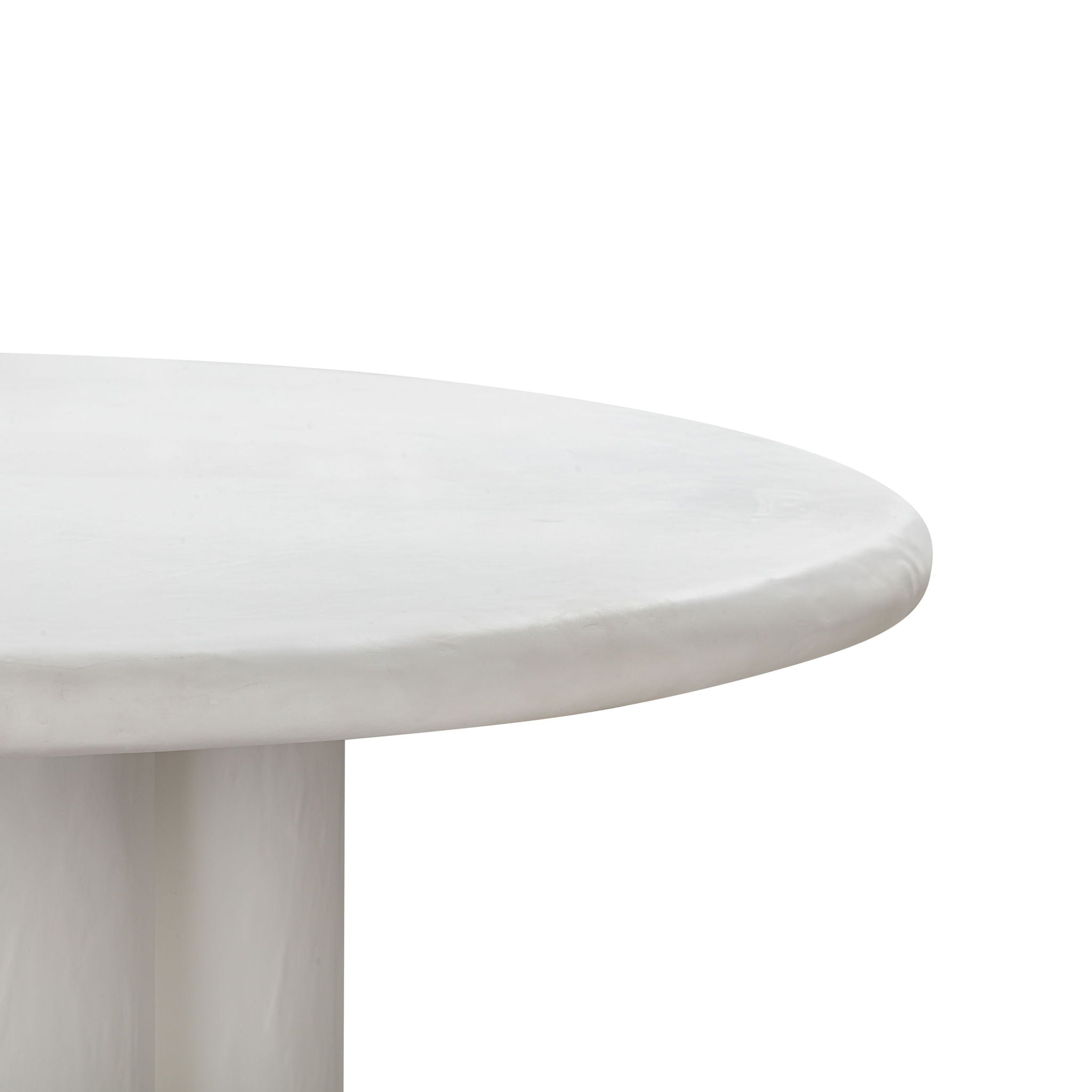 Elika - Faux Plaster Round Dining Table