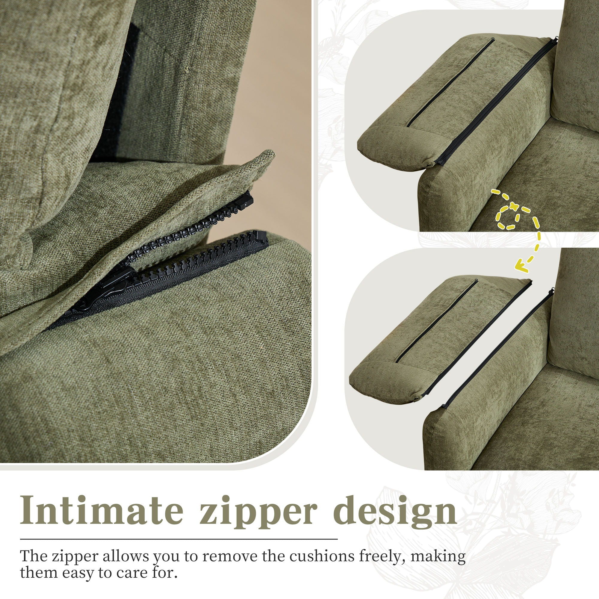 Modern Minimalist Down Filled Sofa