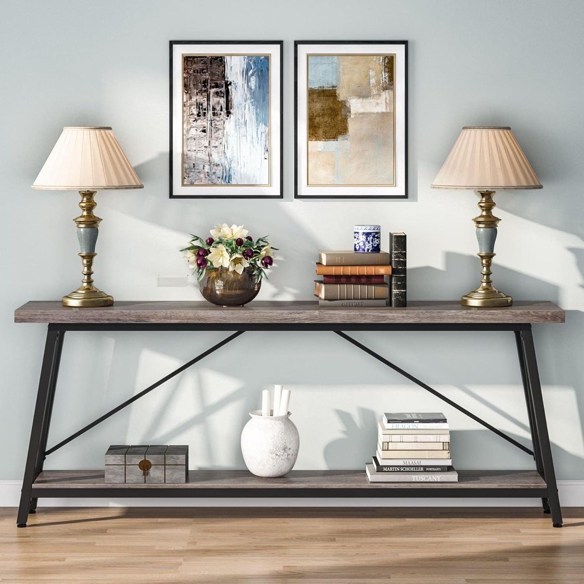 Sofa Table With Frame Extra Long Entryway Console