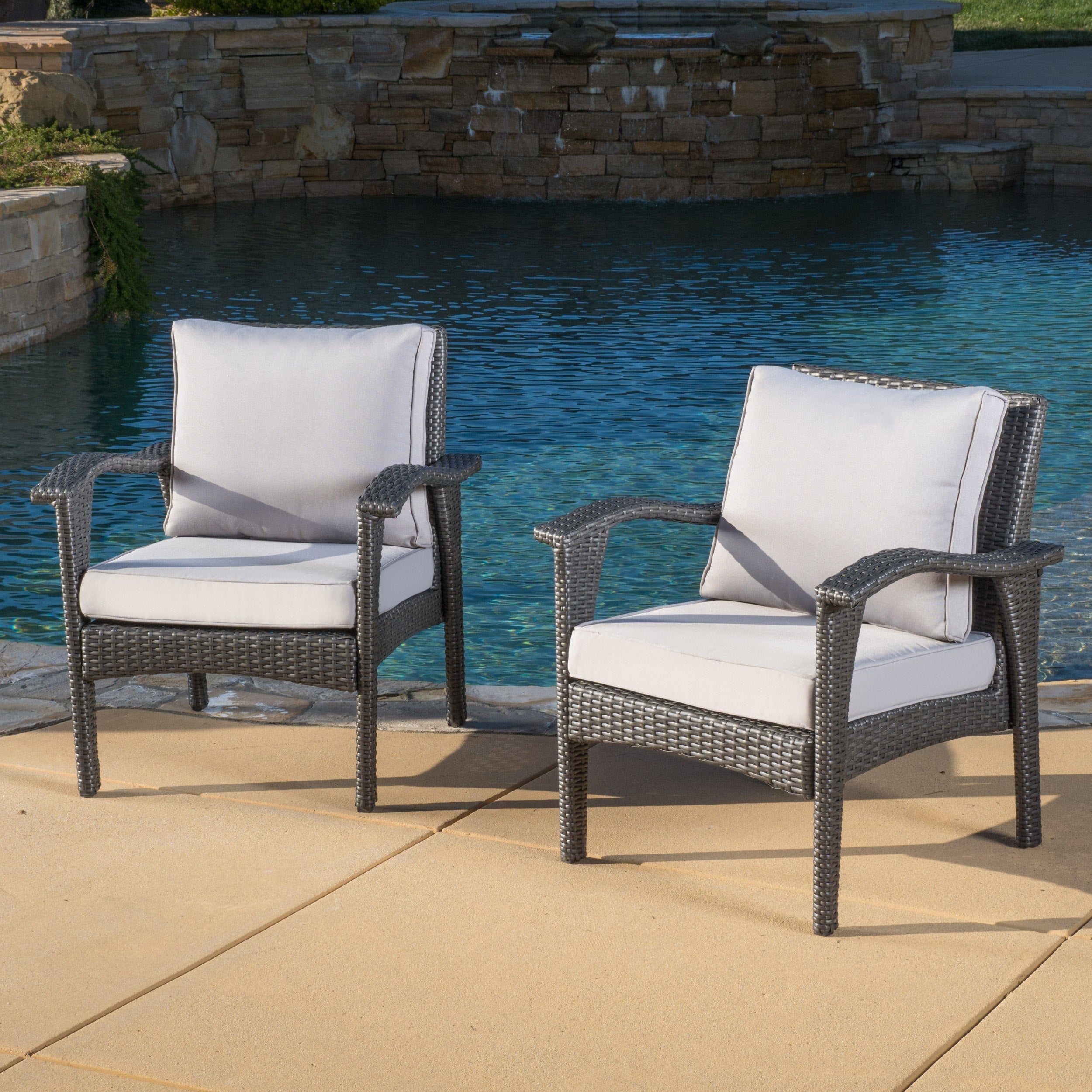 Honolulu Grey Club Chair Set of 2