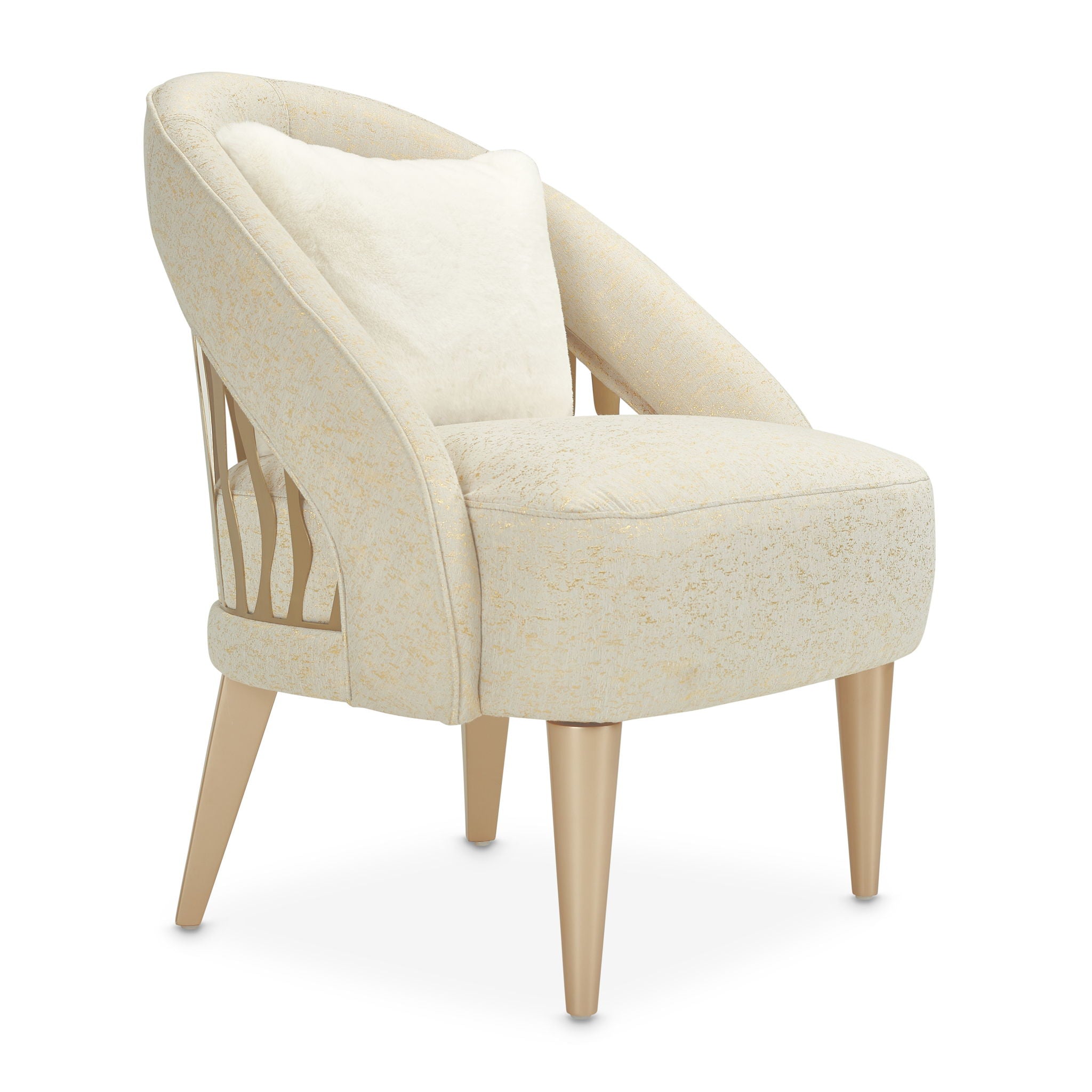 La Rachelle - Flame Chair - Gold Rush / Champagne
