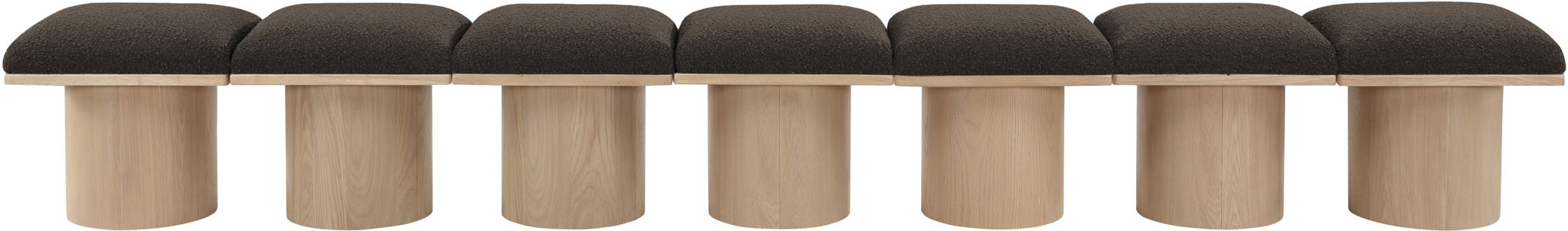 Pavilion - 7 Piece Modular Bench With Natural Base