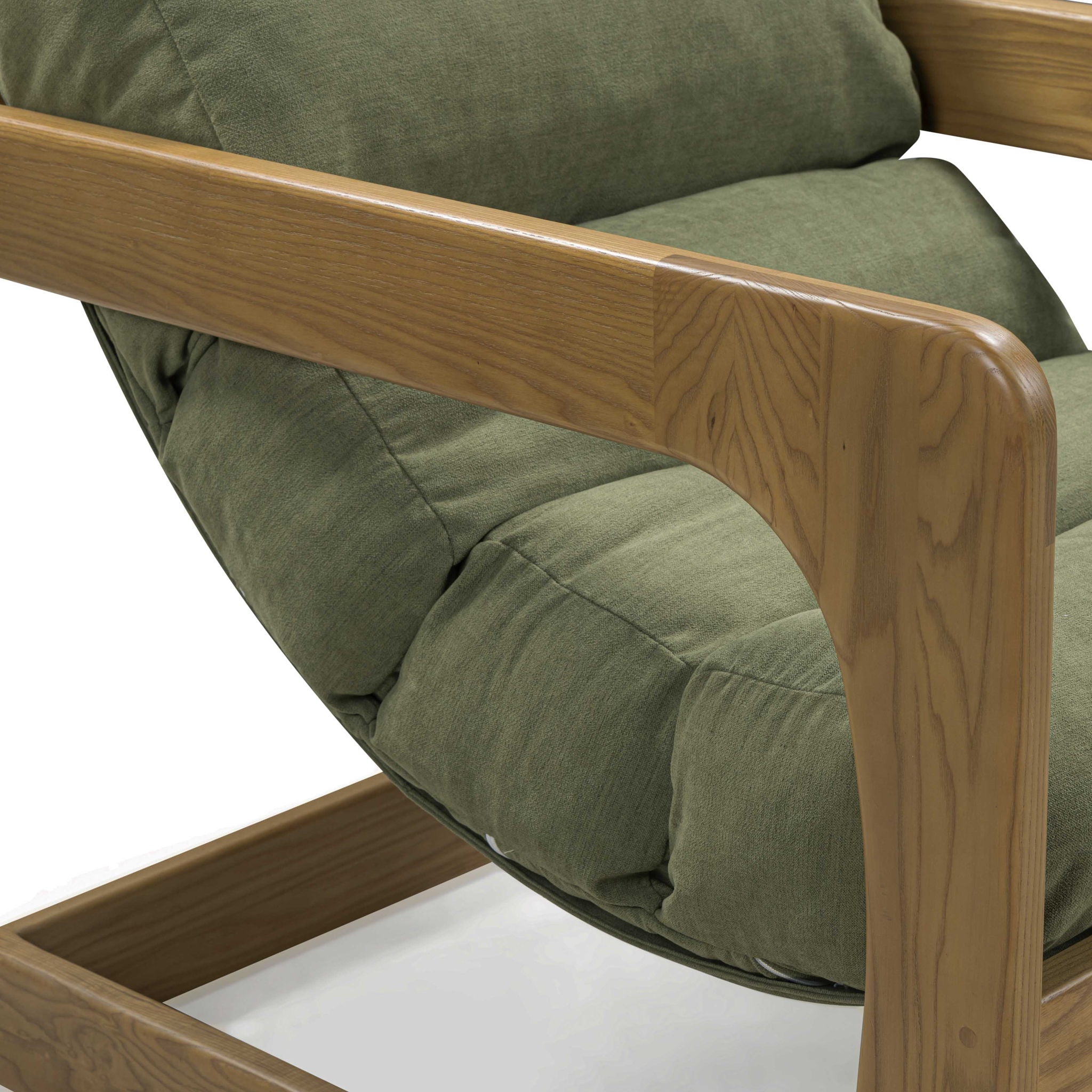 Palma - Upcycled Fabric Accent Chair - Green