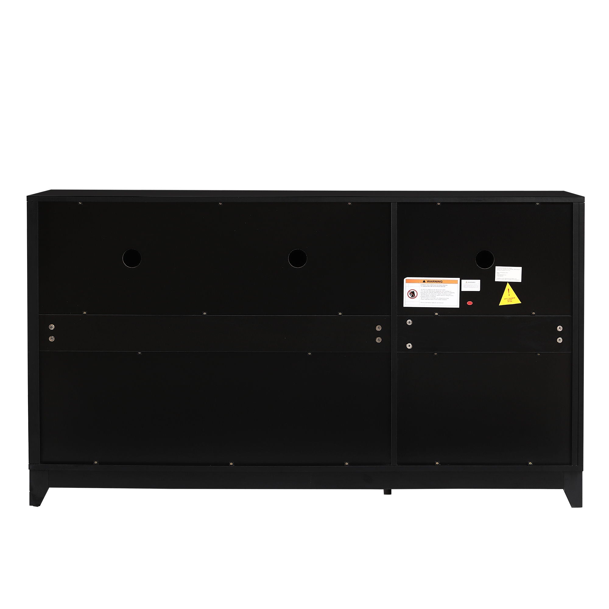 TV Stand For TVs Up To 65", Modern Entertainment Center Media Console Cabinet With 2 Spacious Storage Space